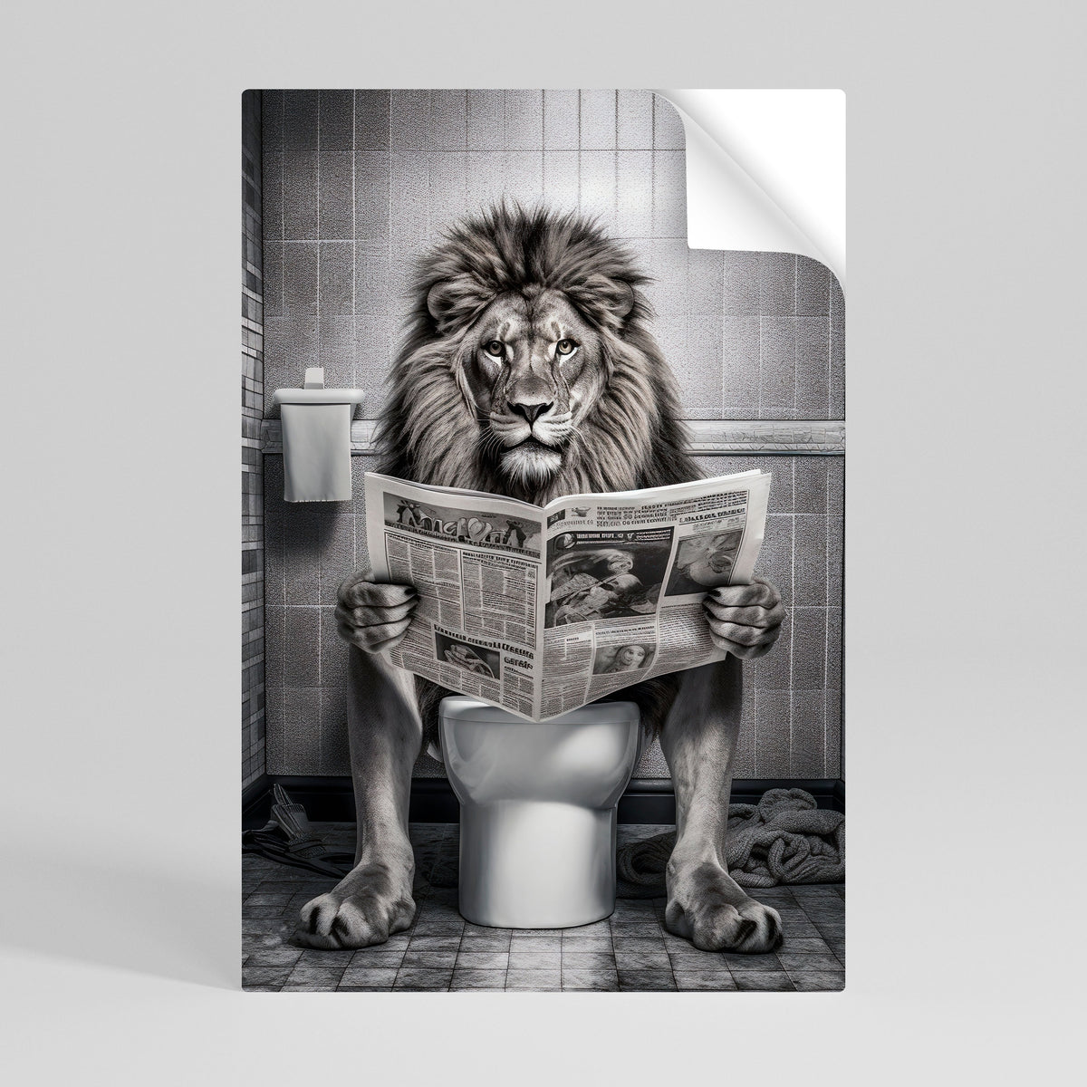 REVUE DE PRESSE ROAR Affiche verticale autocollante