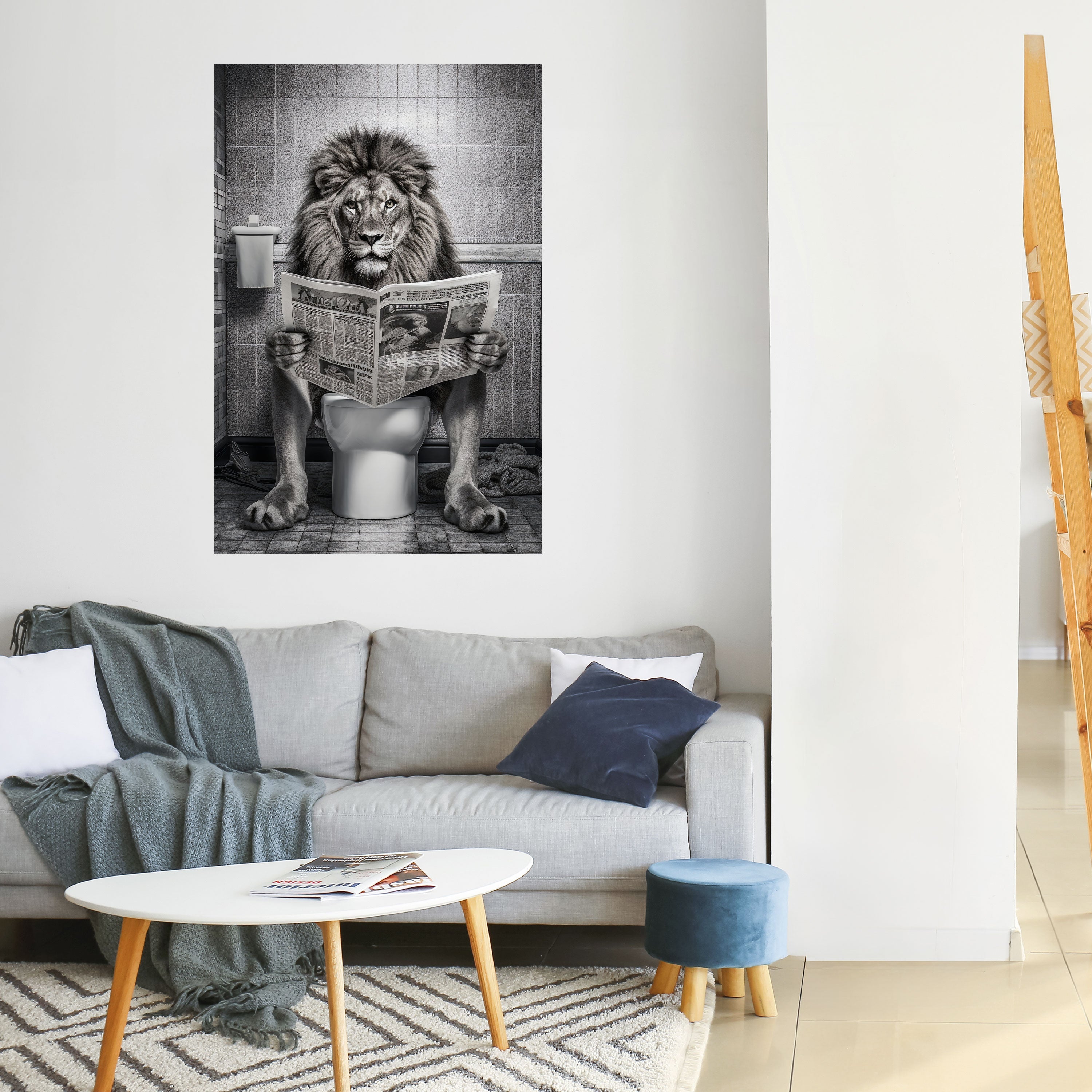 REVUE DE PRESSE ROAR Affiche verticale autocollante