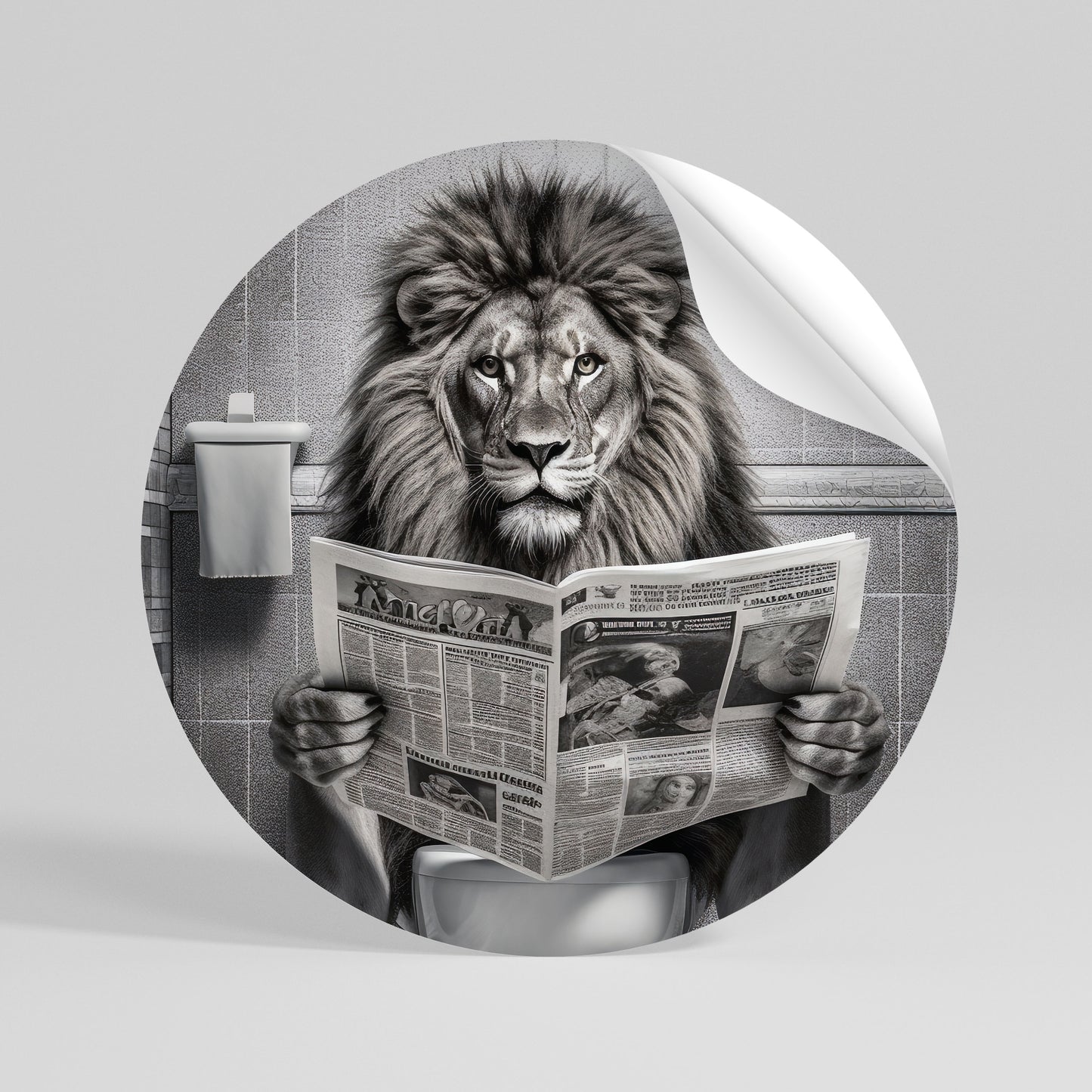 ROAR PRESS REVIEW Peel and Stick Round Sticker