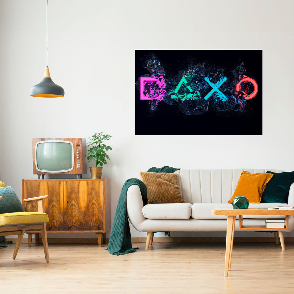 Affiche horizontale autocollante GAMING REVOLT