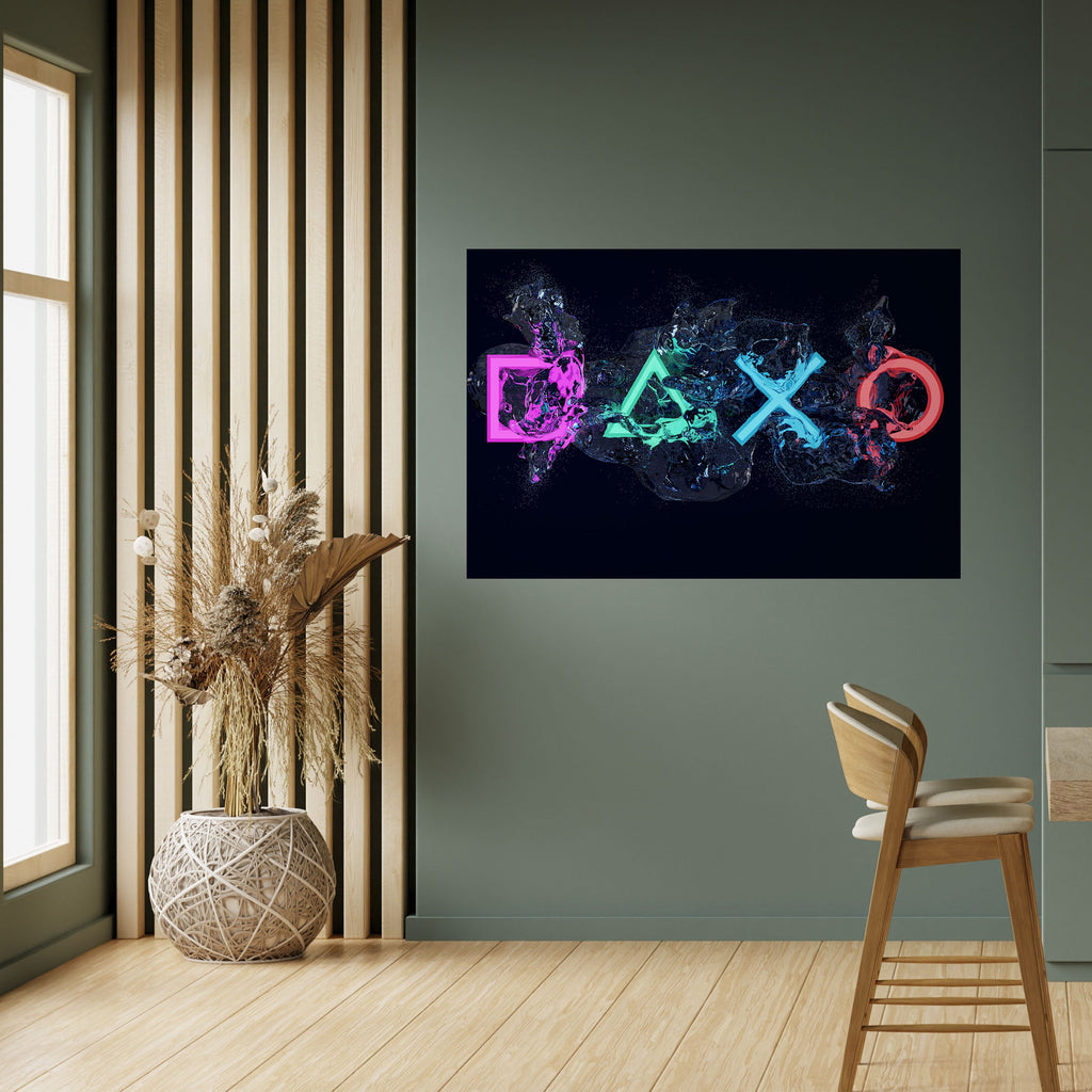 Affiche horizontale autocollante GAMING REVOLT