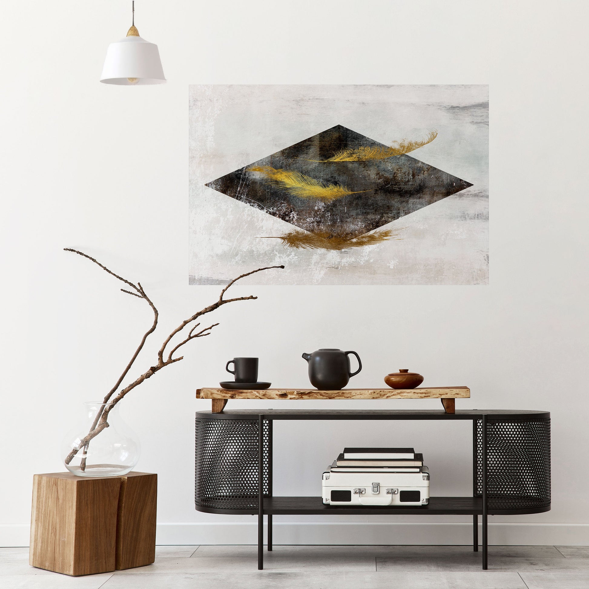 Affiche horizontale autocollante FALLING LIGHTNESS
