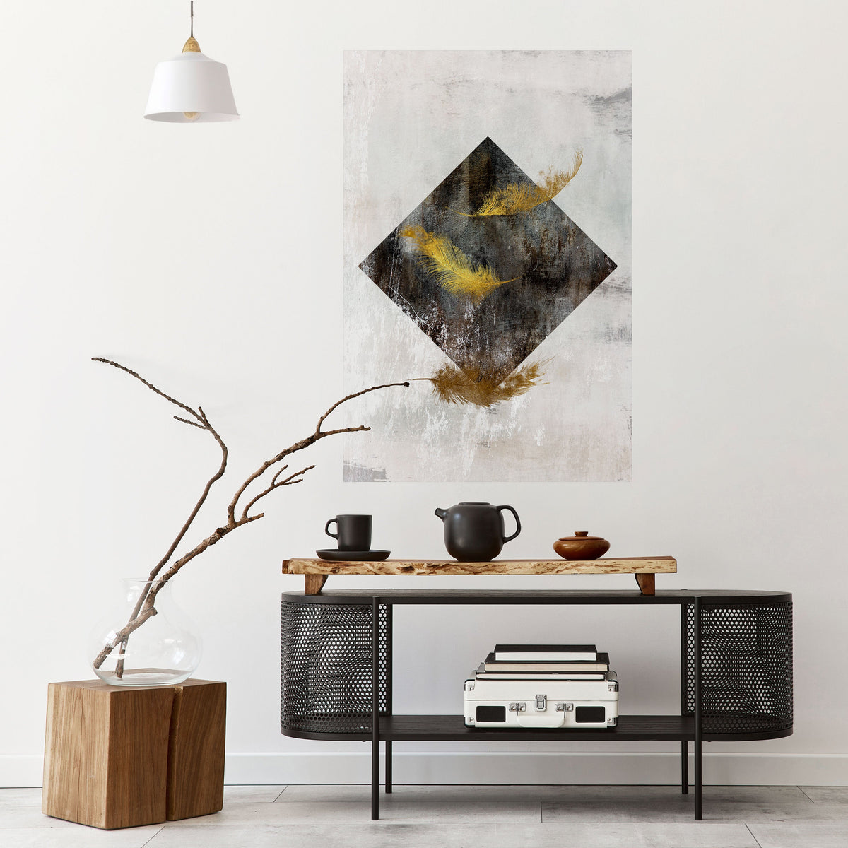 Affiche verticale autocollante FALLING LIGHTNESS