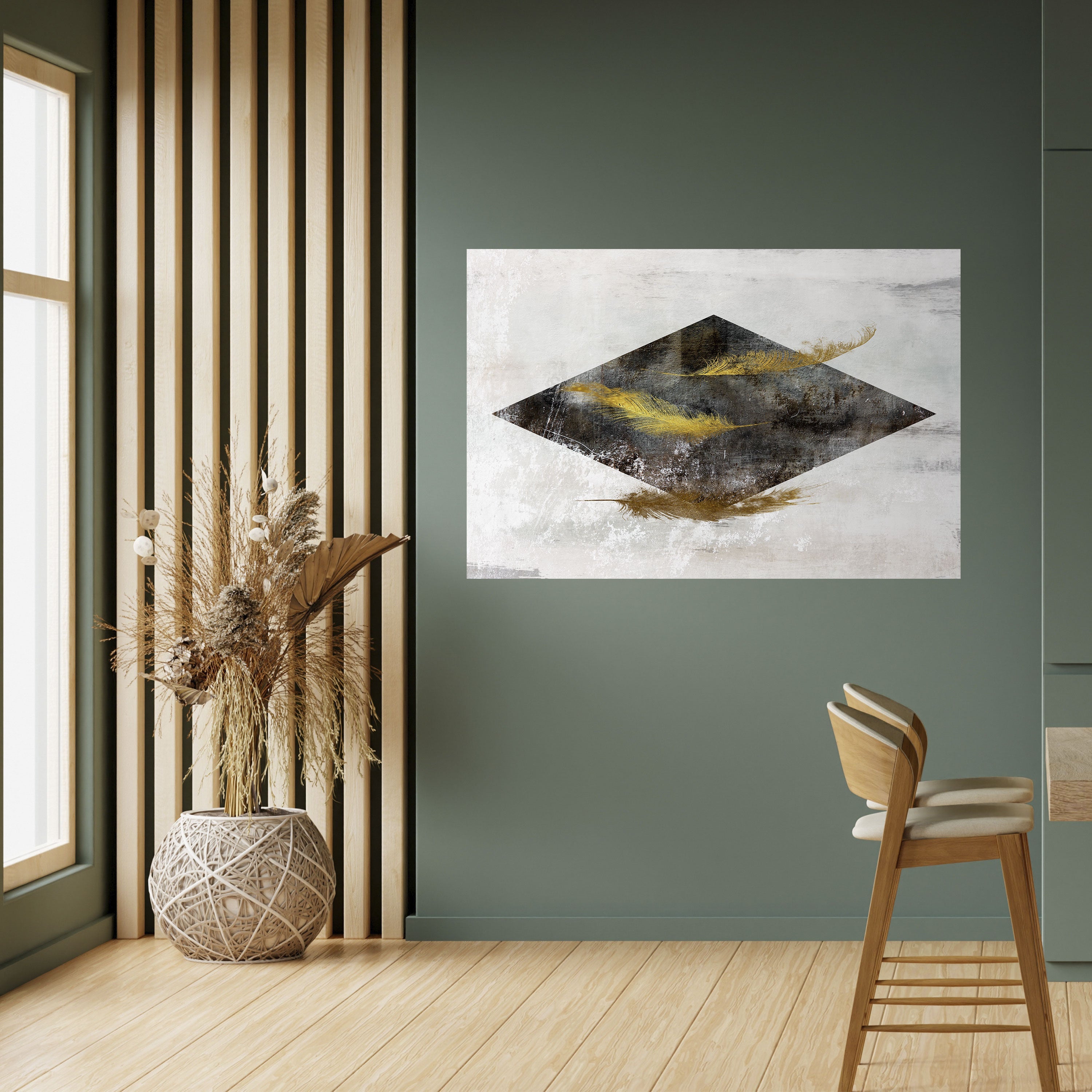 FALLING LIGHTNESS Peel and Stick Horizontal Poster