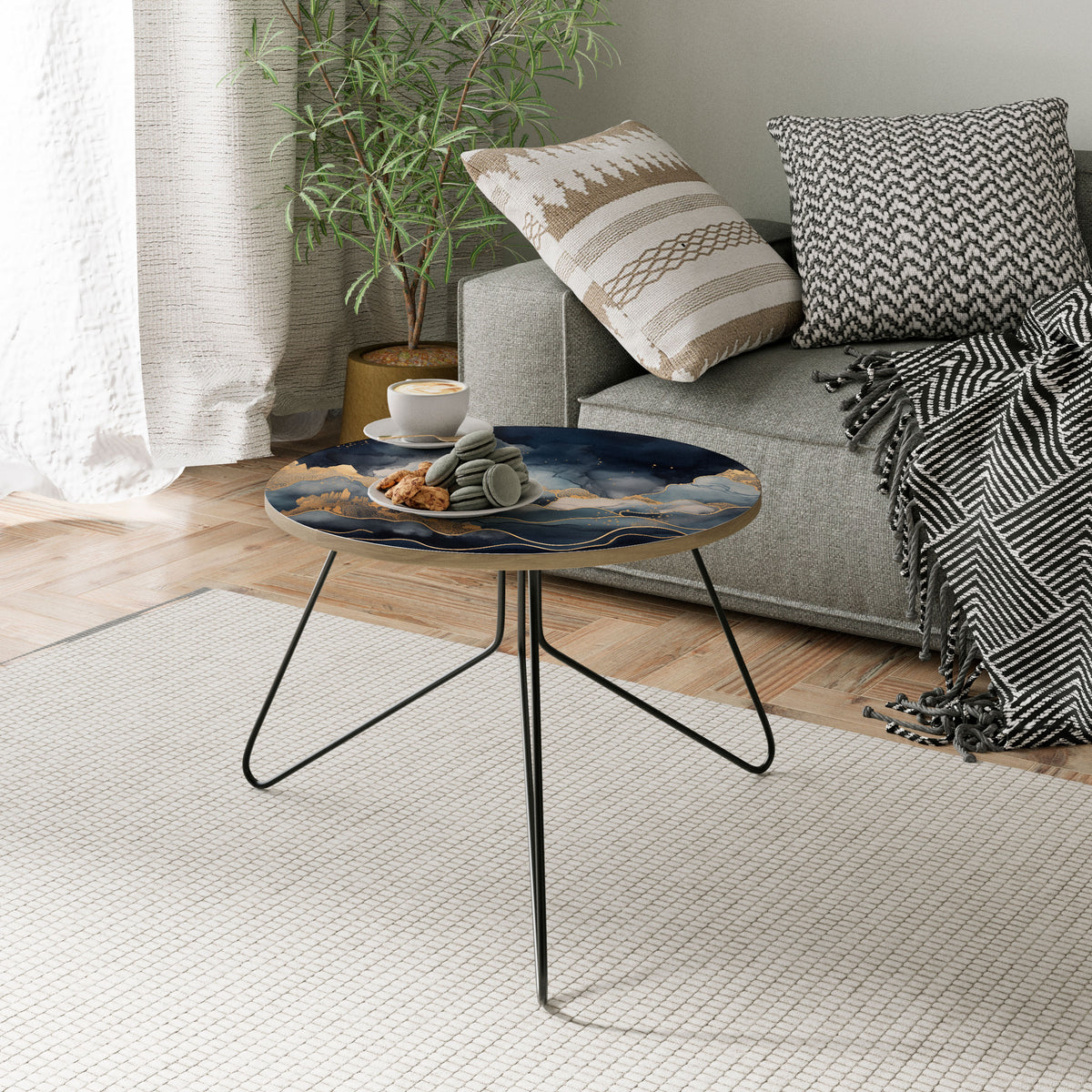 GOLDEN PEAK OF BLUE Coffee Table
