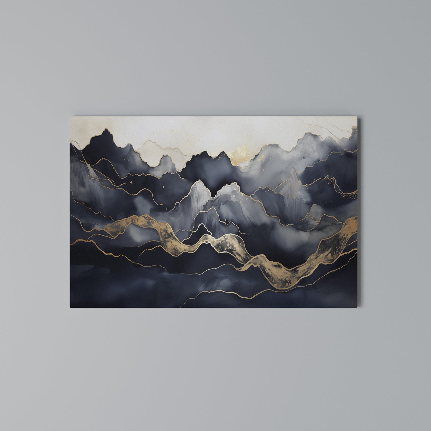 GOLDEN ALPINE BLISS Horizontal Canvas Print