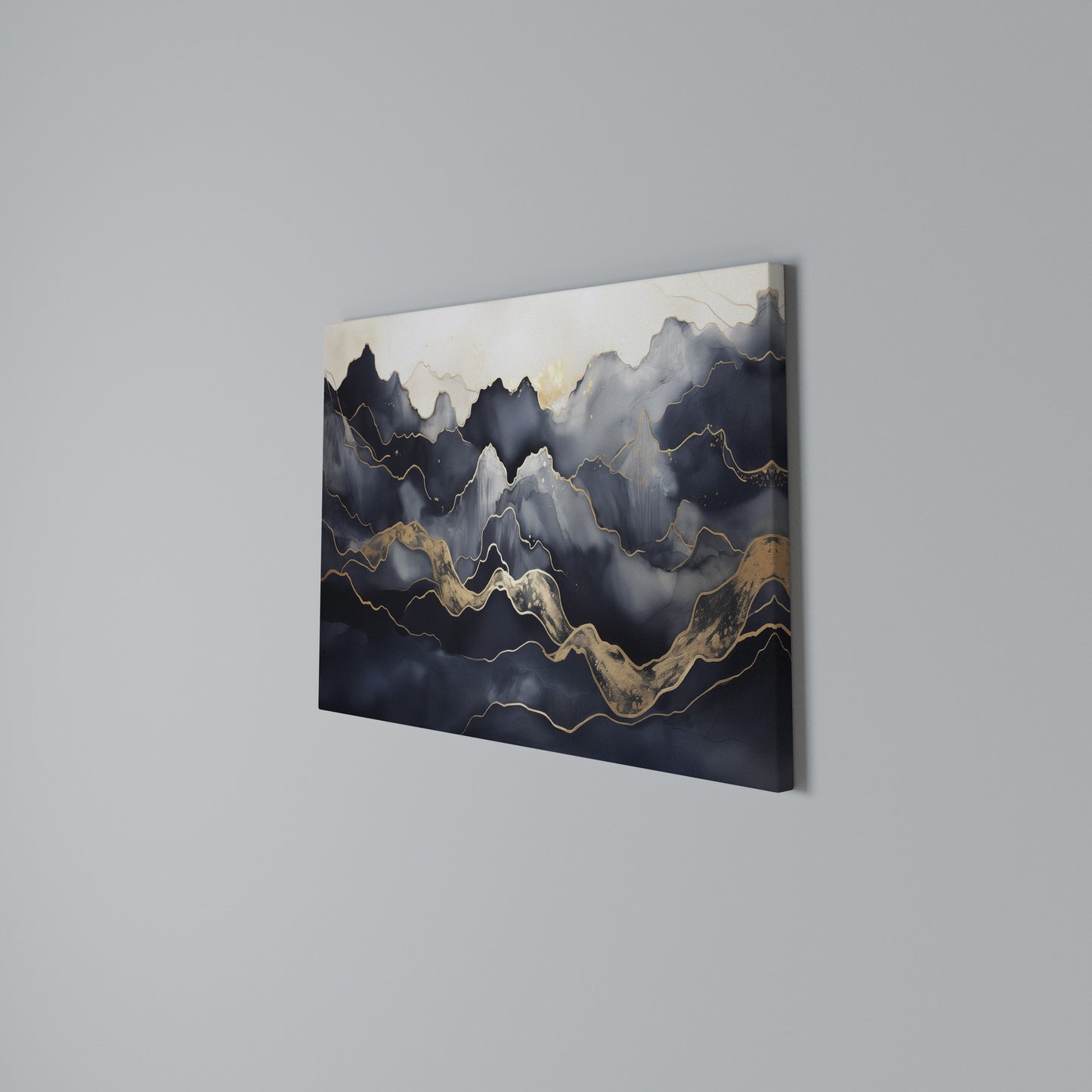 GOLDEN ALPINE BLISS Horizontal Canvas Print