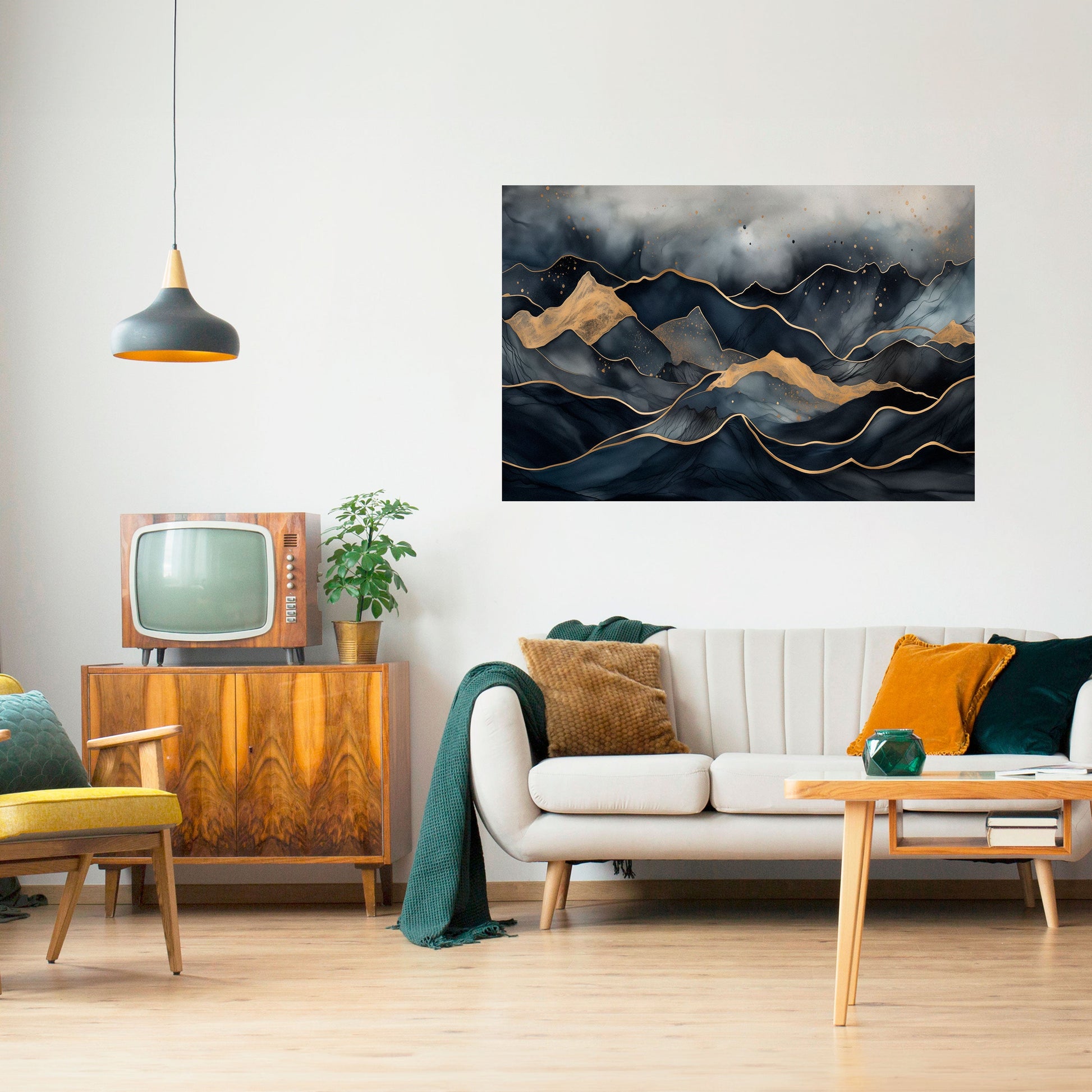 Affiche horizontale autocollante GOLDEN SUMMIT SERENITY