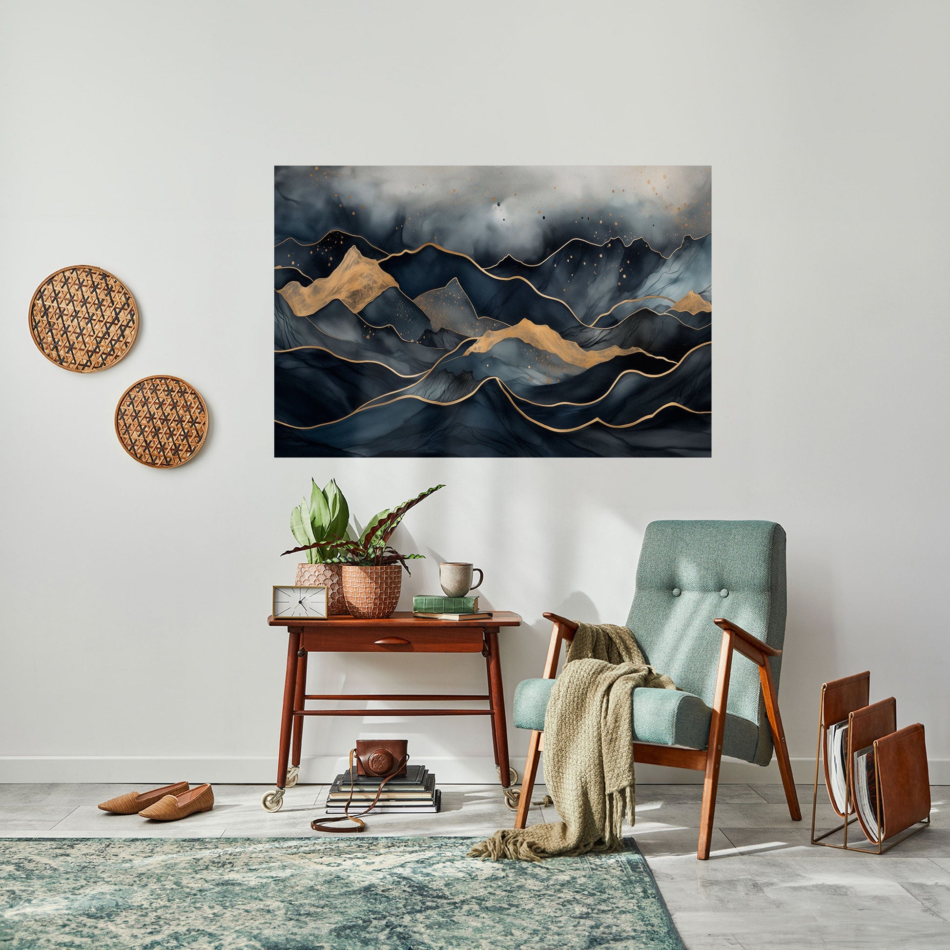 Affiche horizontale autocollante GOLDEN SUMMIT SERENITY