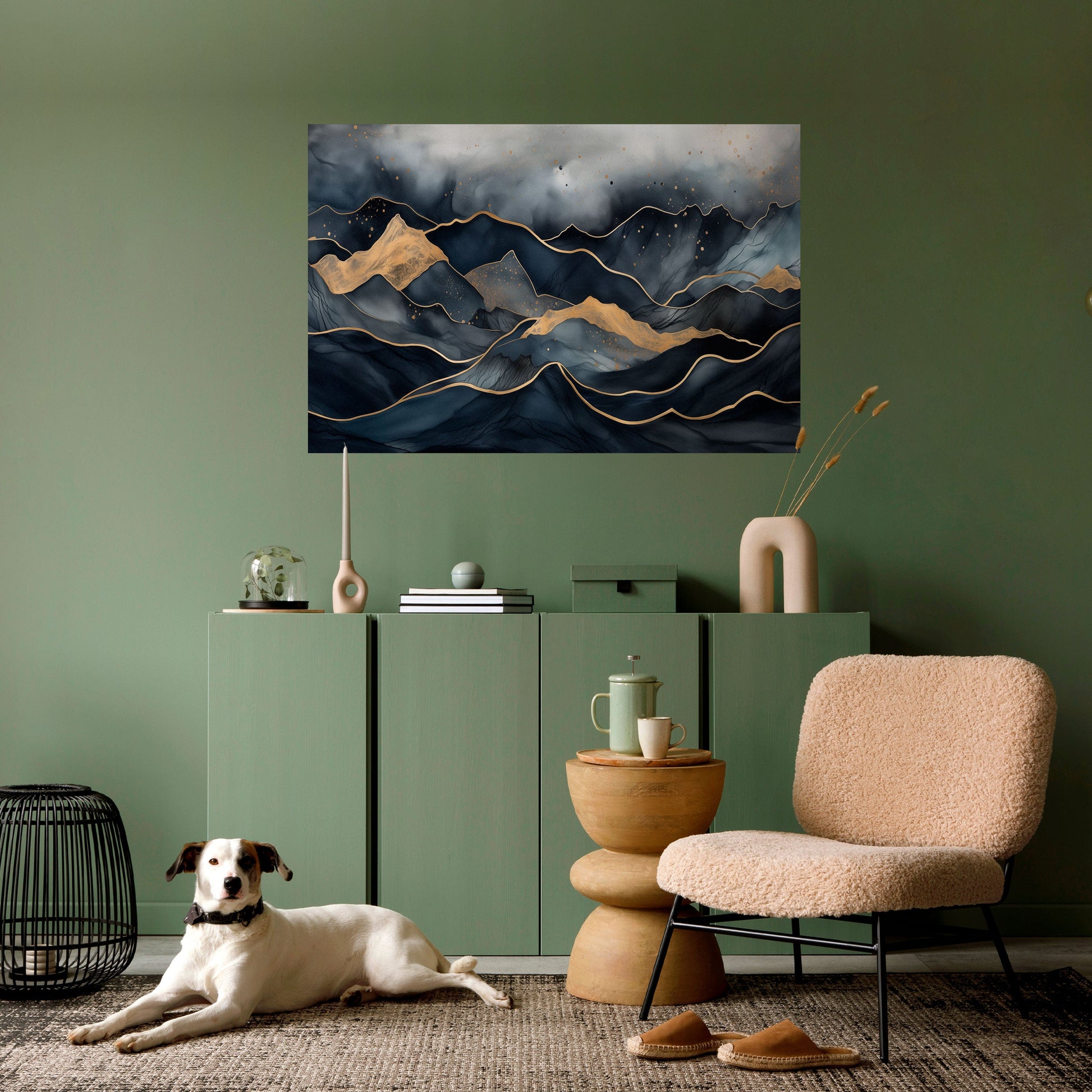 Affiche horizontale autocollante GOLDEN SUMMIT SERENITY