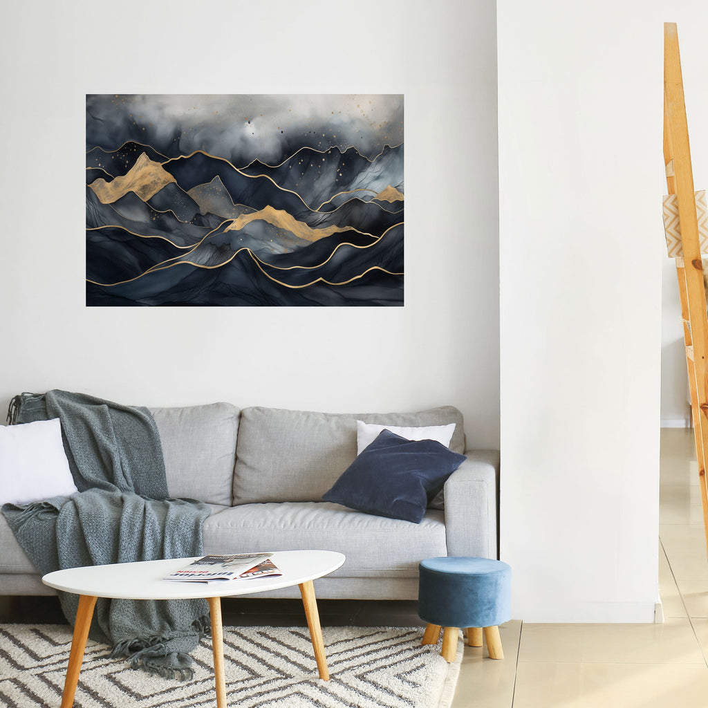 Affiche horizontale autocollante GOLDEN SUMMIT SERENITY