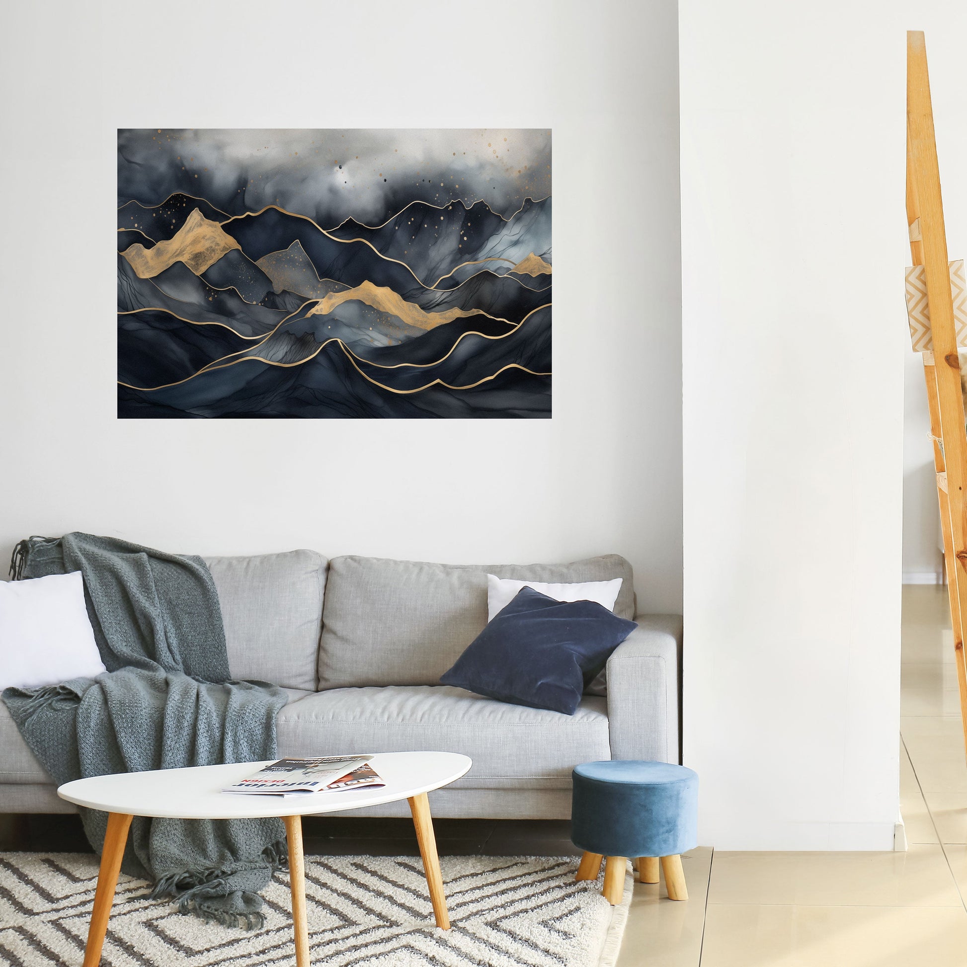 Affiche horizontale autocollante GOLDEN SUMMIT SERENITY