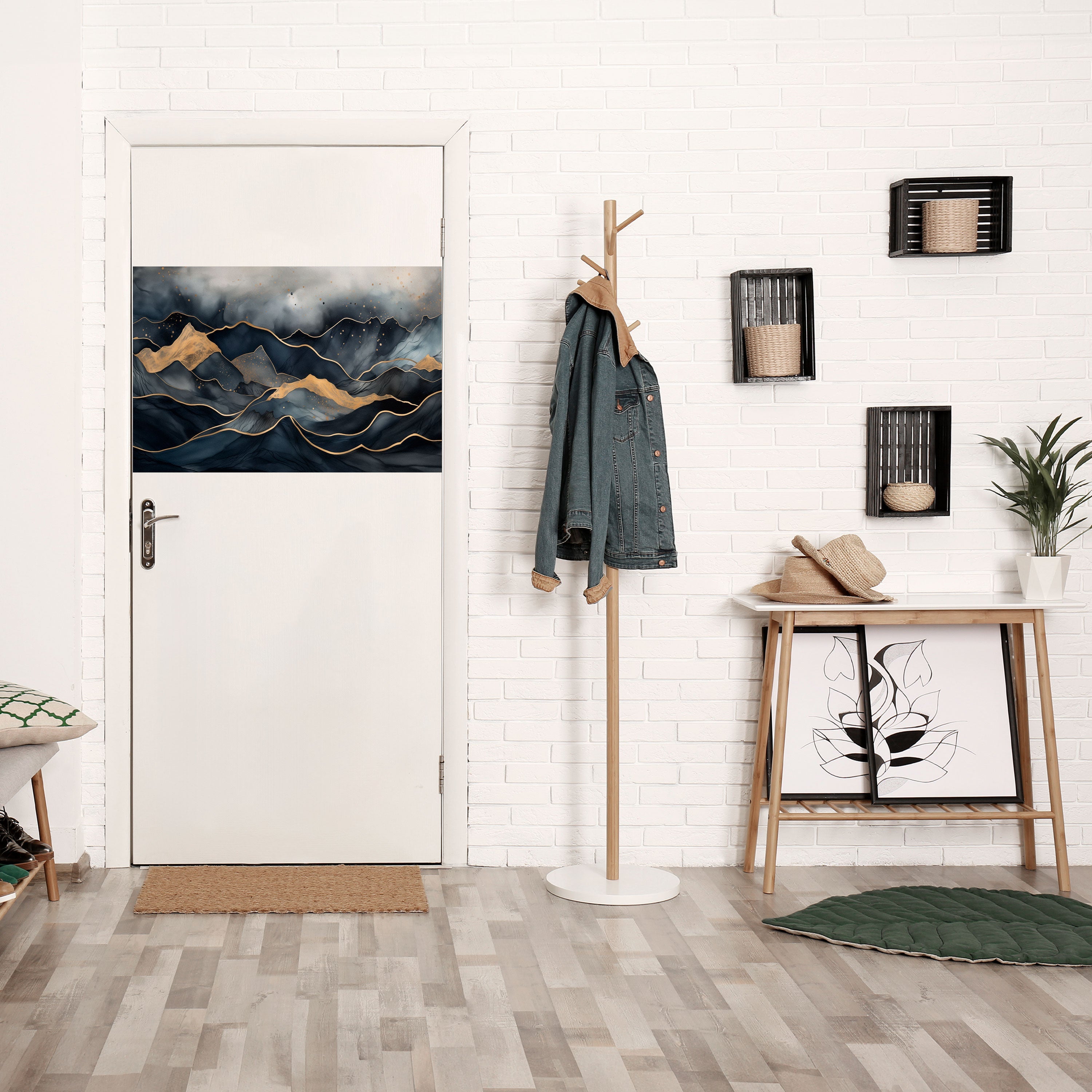 GOLDEN SUMMIT SERENITY Peel and Stick Horizontal Poster