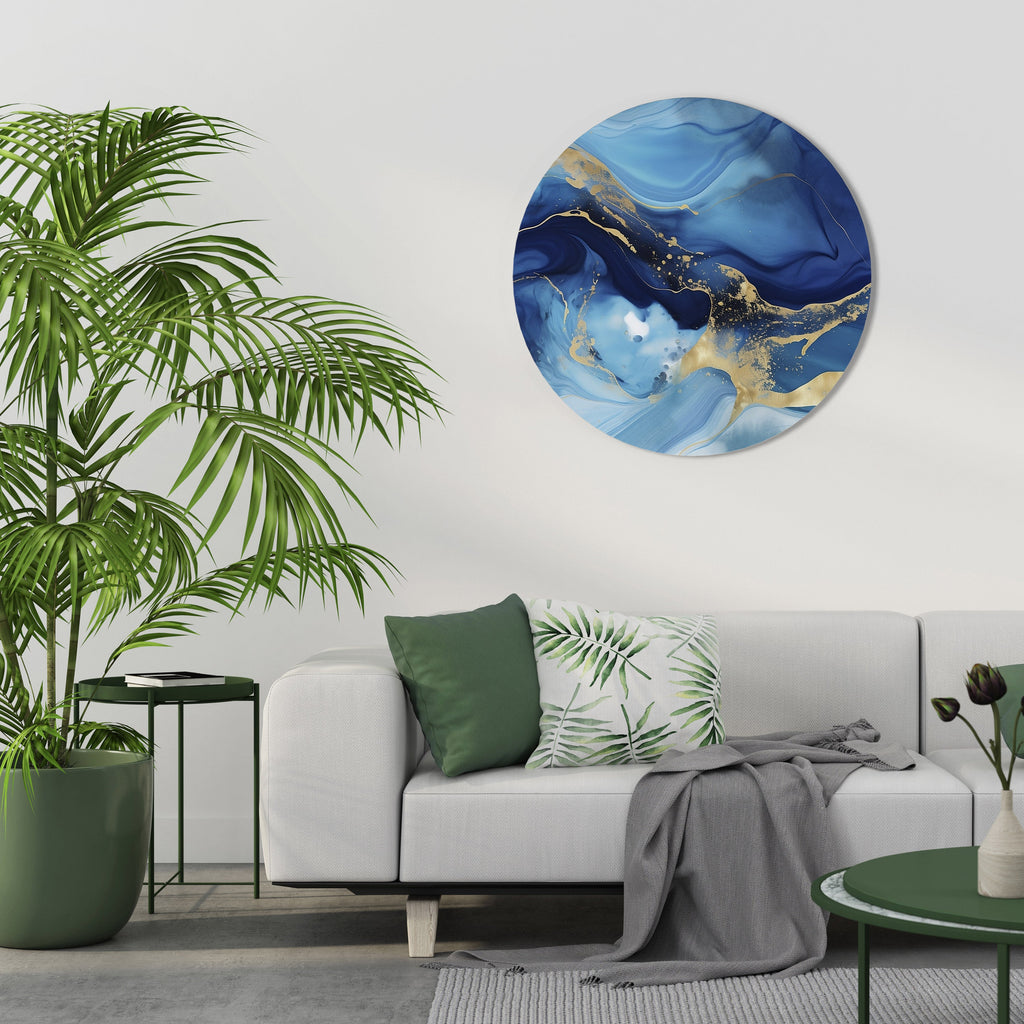 AZURE DREAMSCAPE Round Wall Art