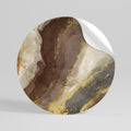 MARBLED ELEGANCE Peel and Stick Round Sticker