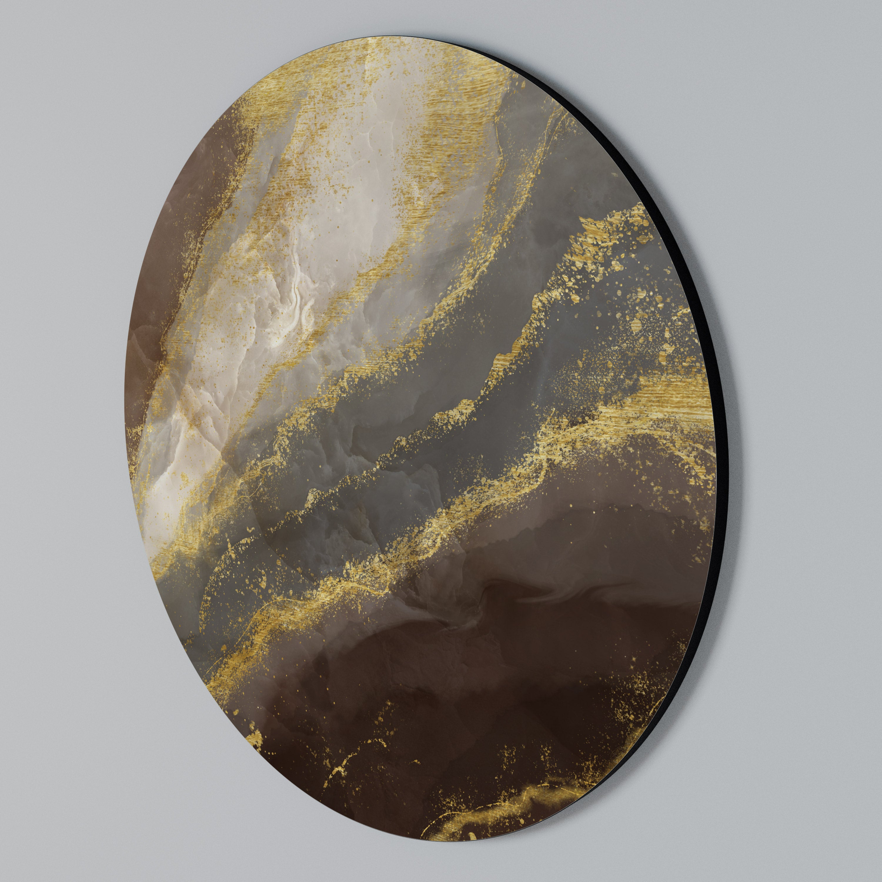 MARBLE MIRAGE Round Wall Art
