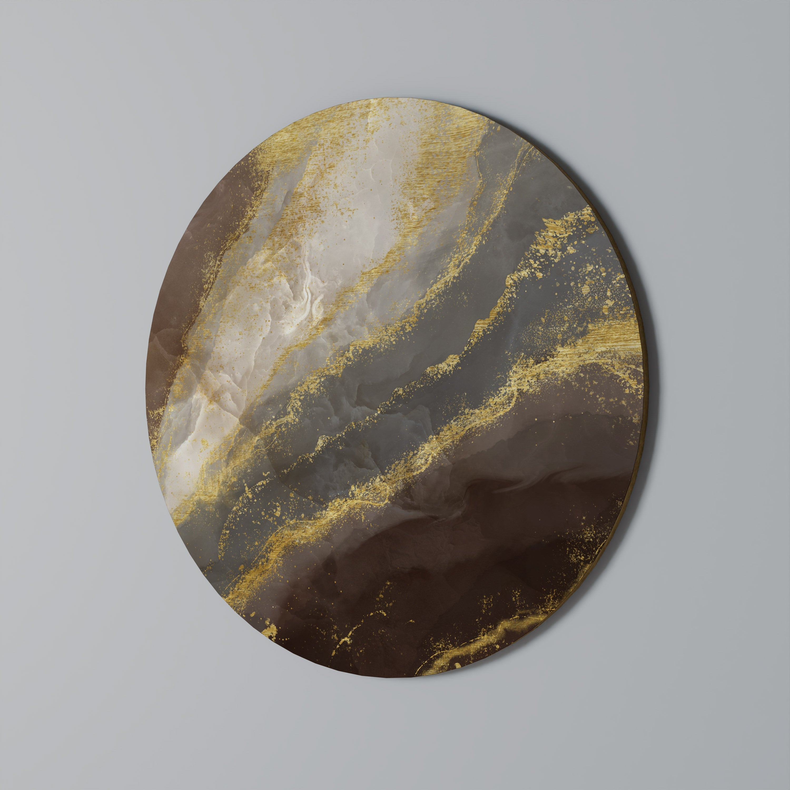 MARBLE MIRAGE Round Wall Art
