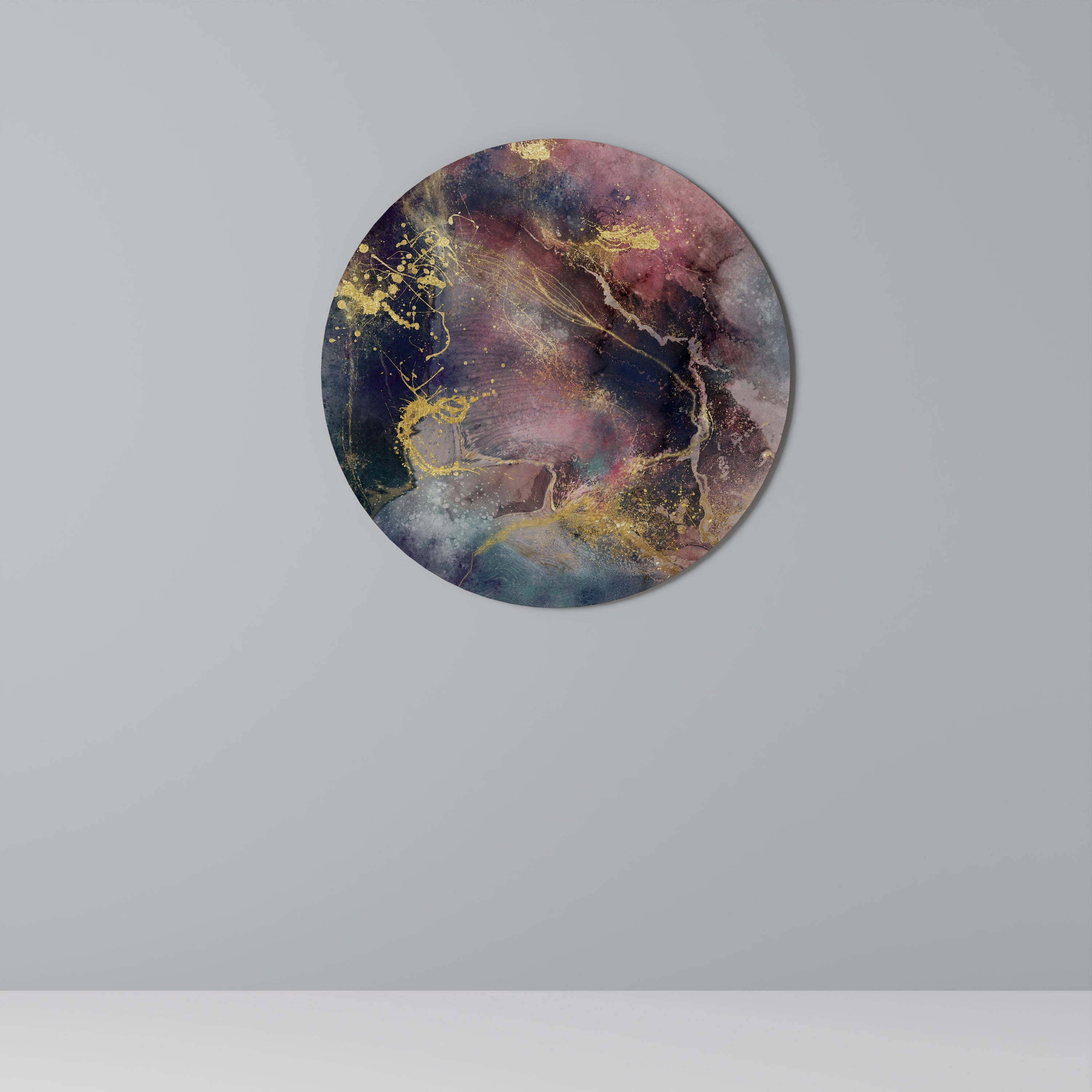 GALAXY GOLDEN DUST Round Wall Art