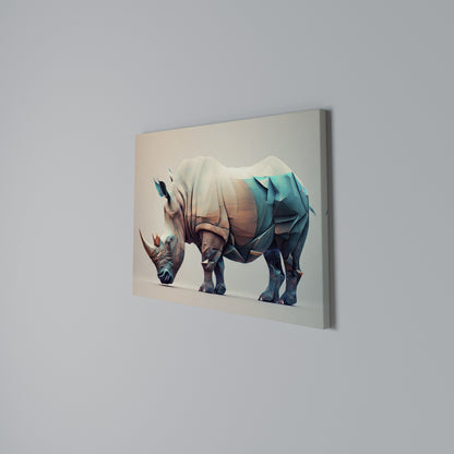 FUTURISTIC RHINO Horizontal Canvas Print