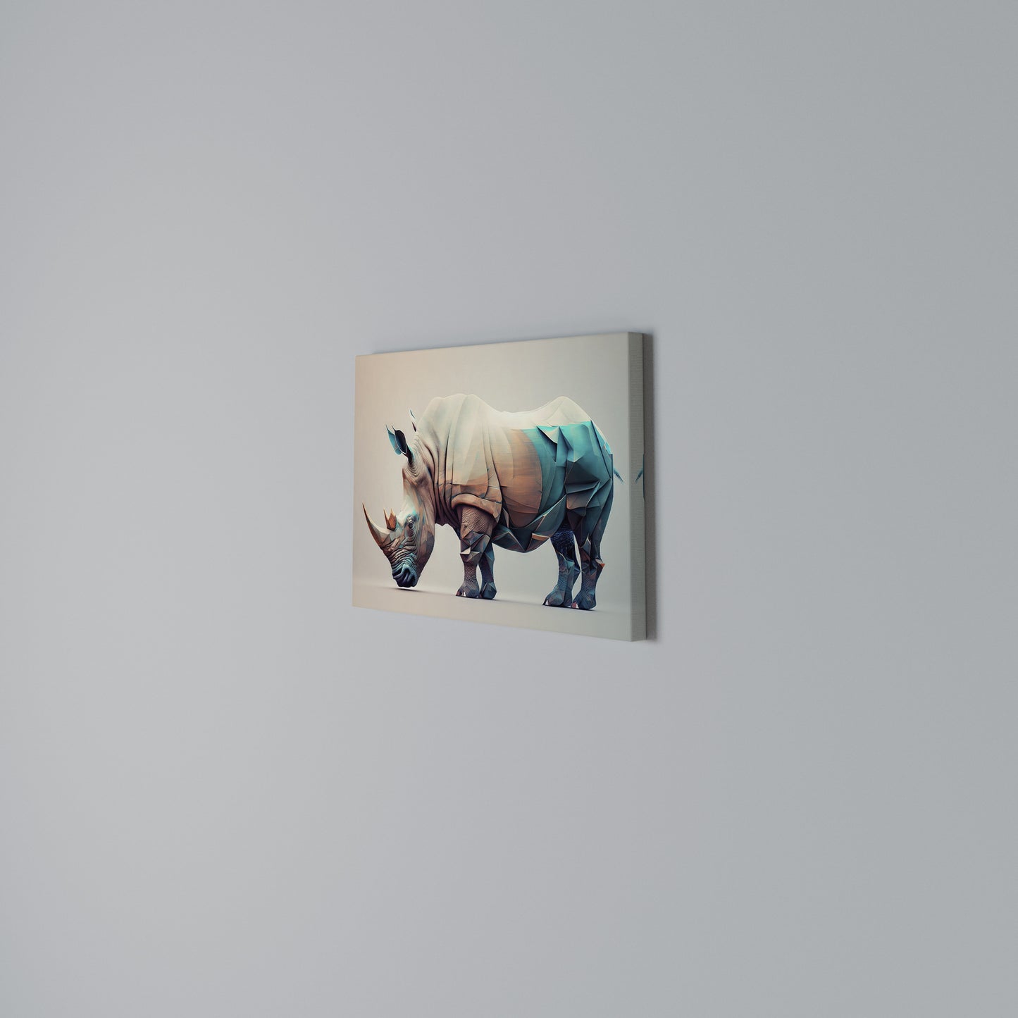 FUTURISTIC RHINO Horizontal Canvas Print