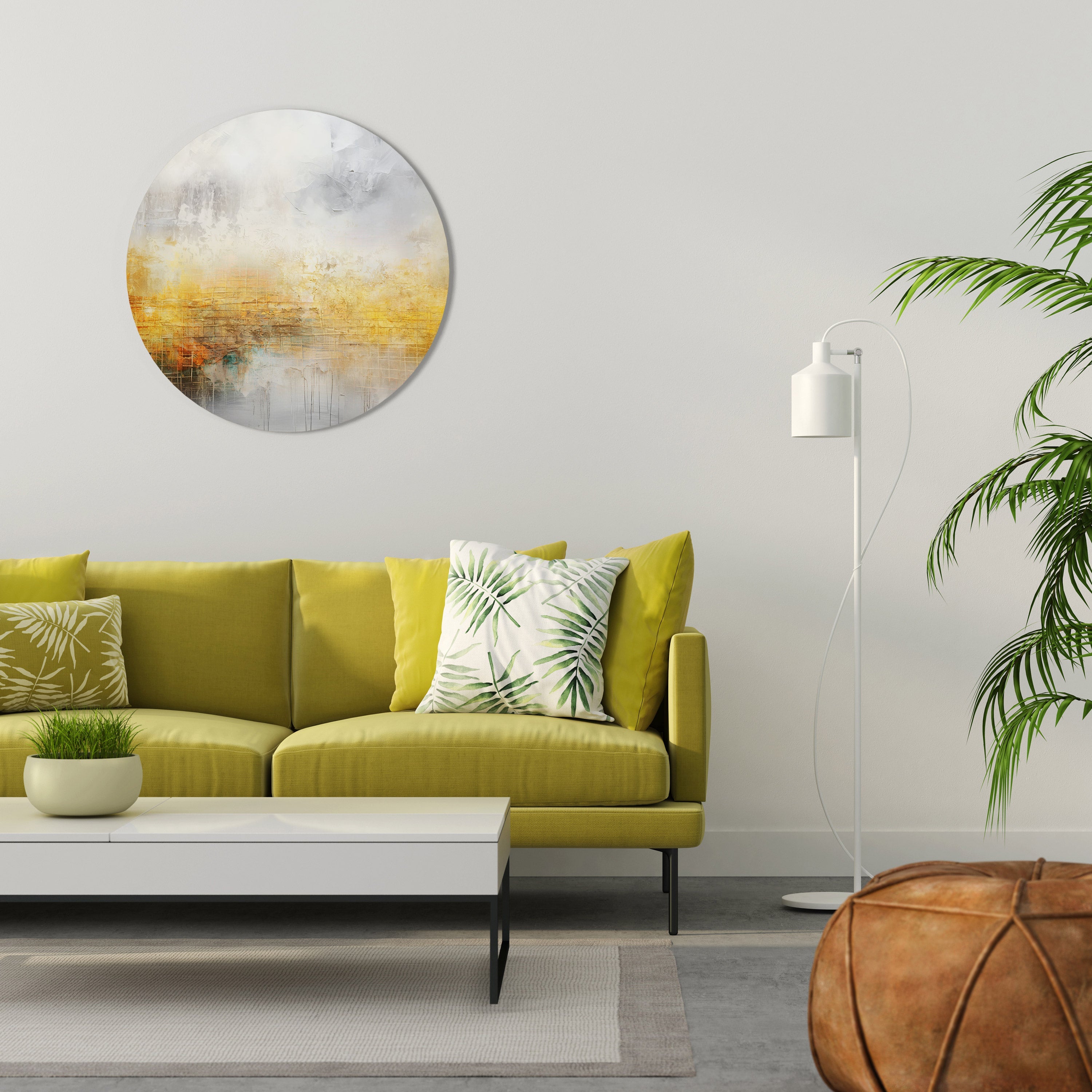 IMPRESSIONAL DAWN Round Wall Art