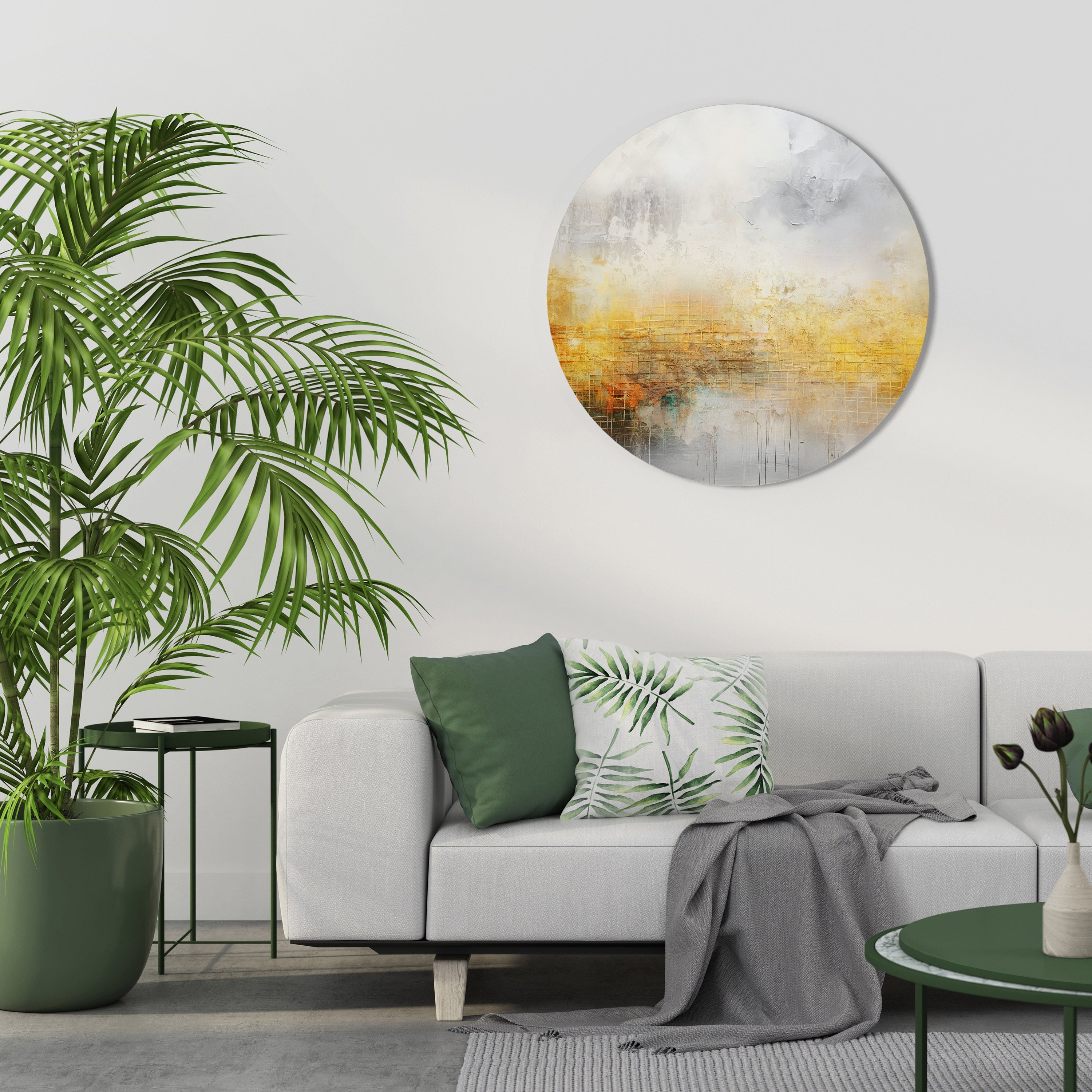 IMPRESSIONAL DAWN Round Wall Art