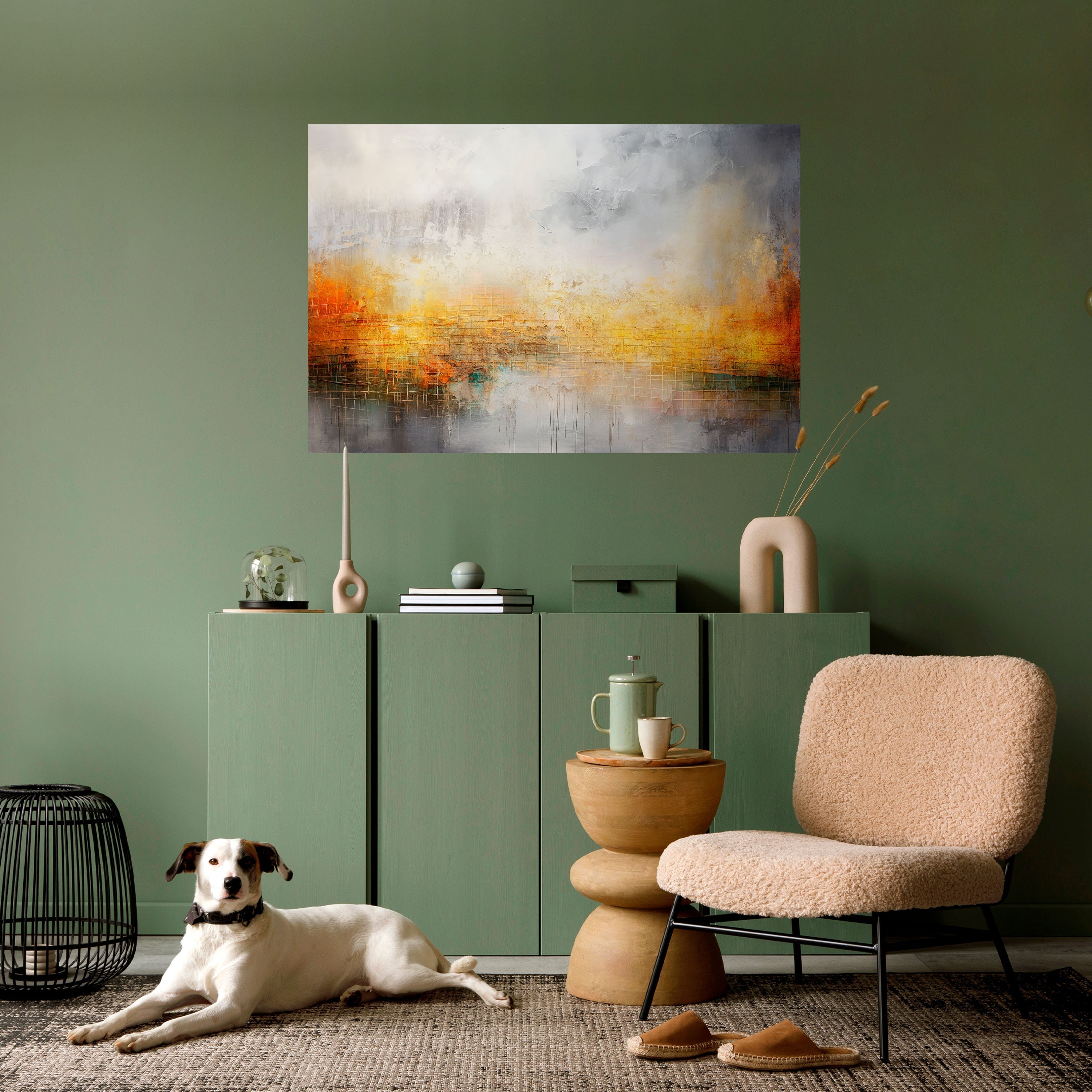 IMPRESSIONAL DAWN Peel and Stick Horizontal Poster