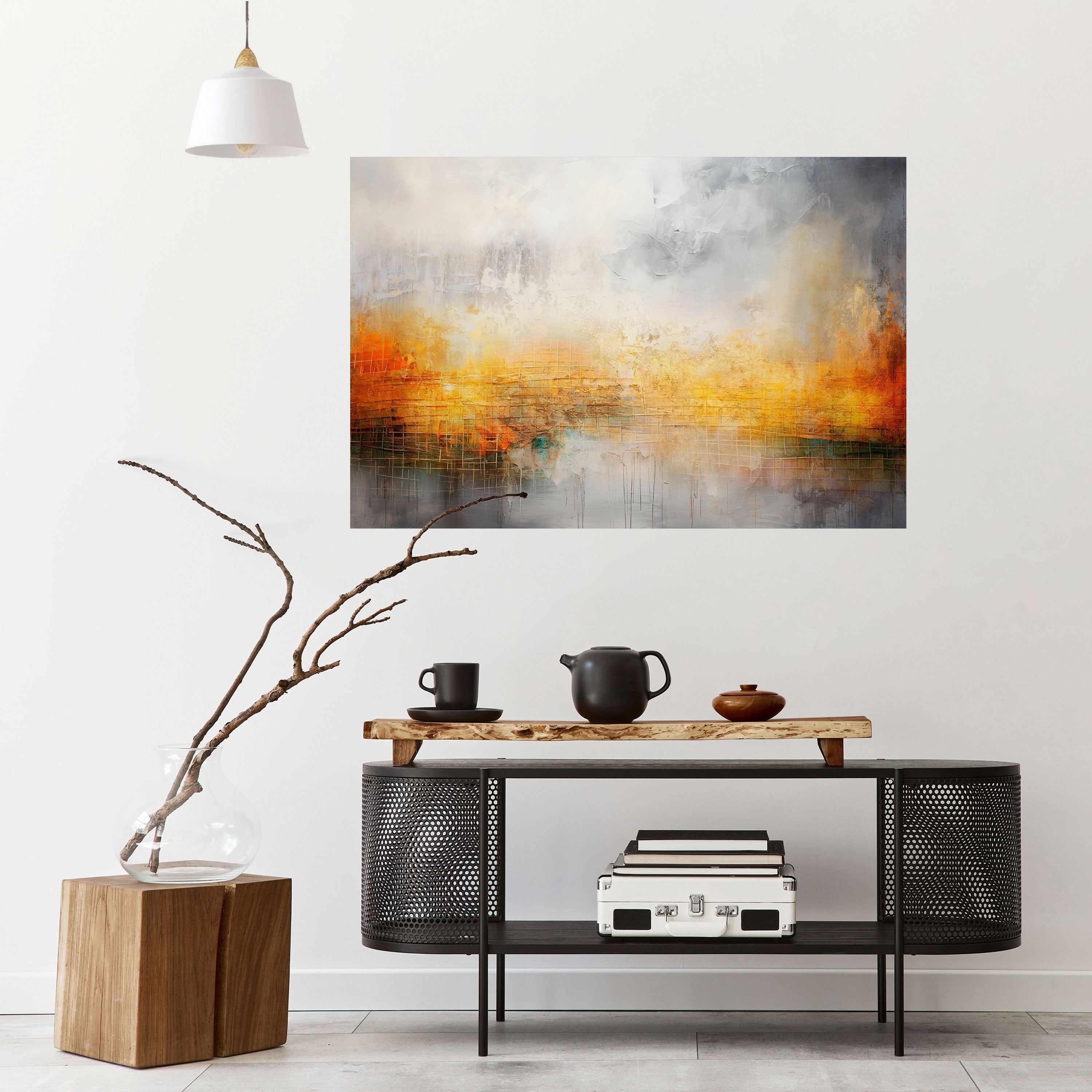 IMPRESSIONAL DAWN Peel and Stick Horizontal Poster