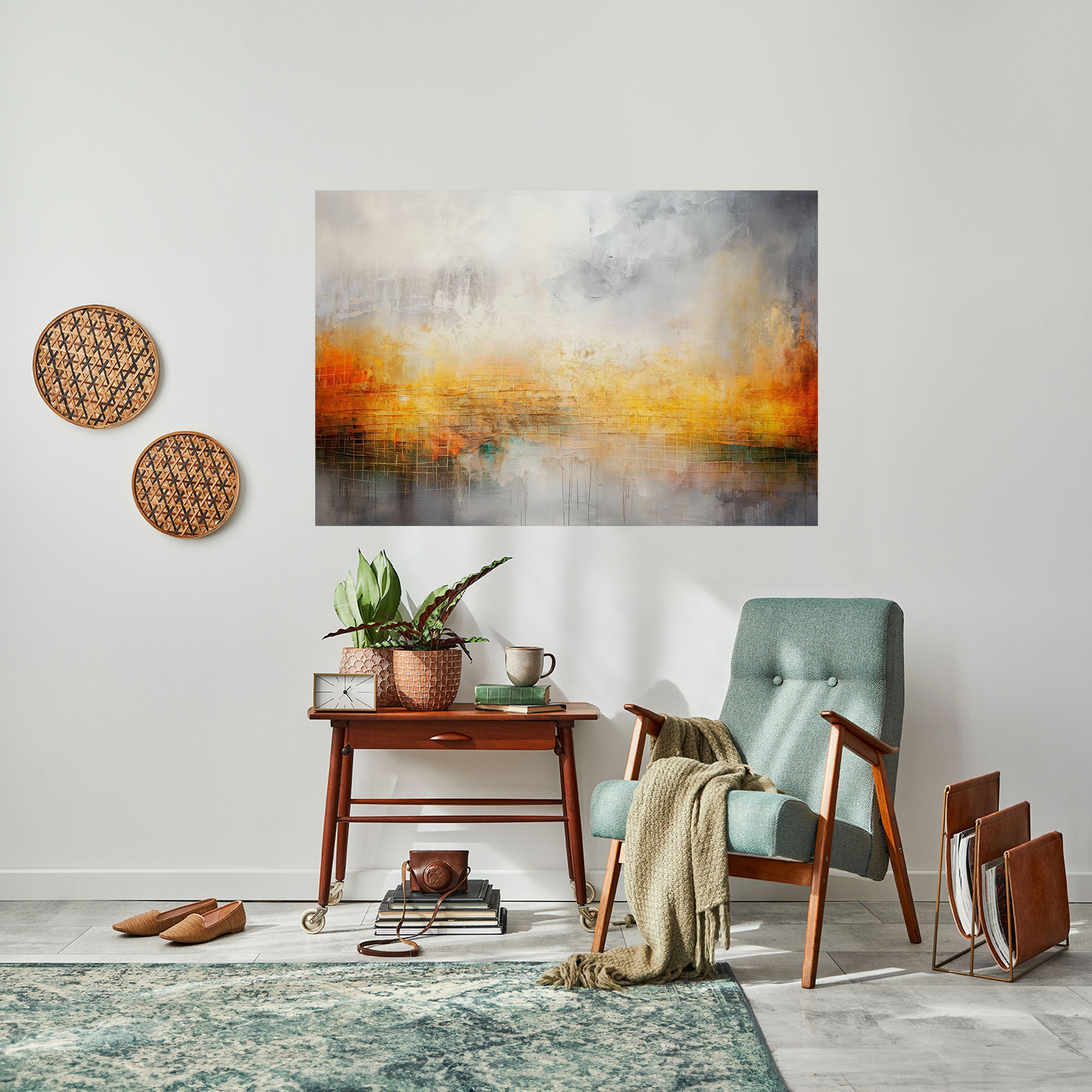 IMPRESSIONAL DAWN Peel and Stick Horizontal Poster