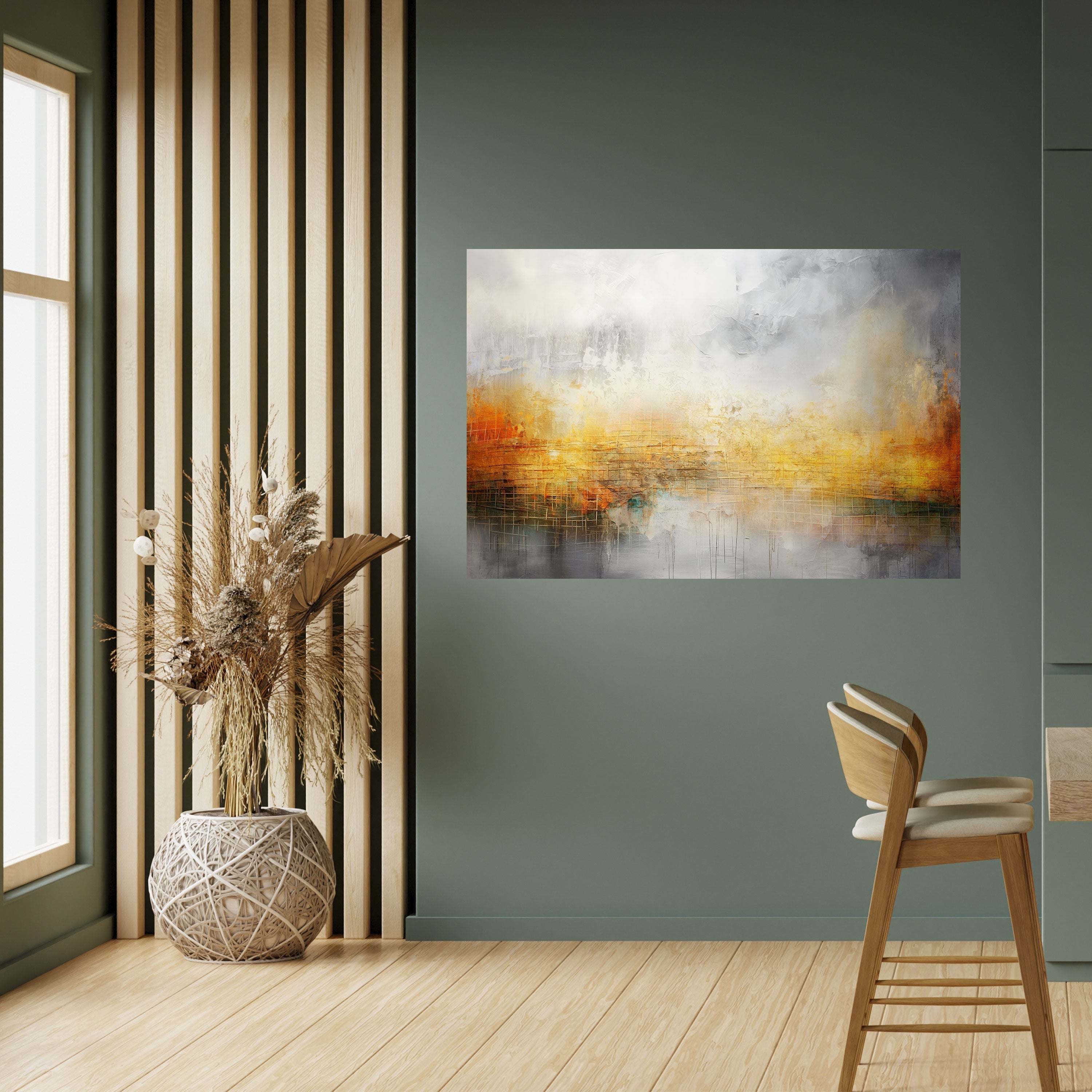 IMPRESSIONAL DAWN Peel and Stick Horizontal Poster