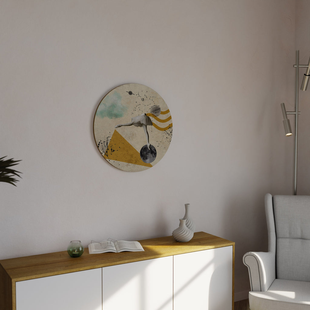 SHAPES OF BALLERINA Round Wall Art