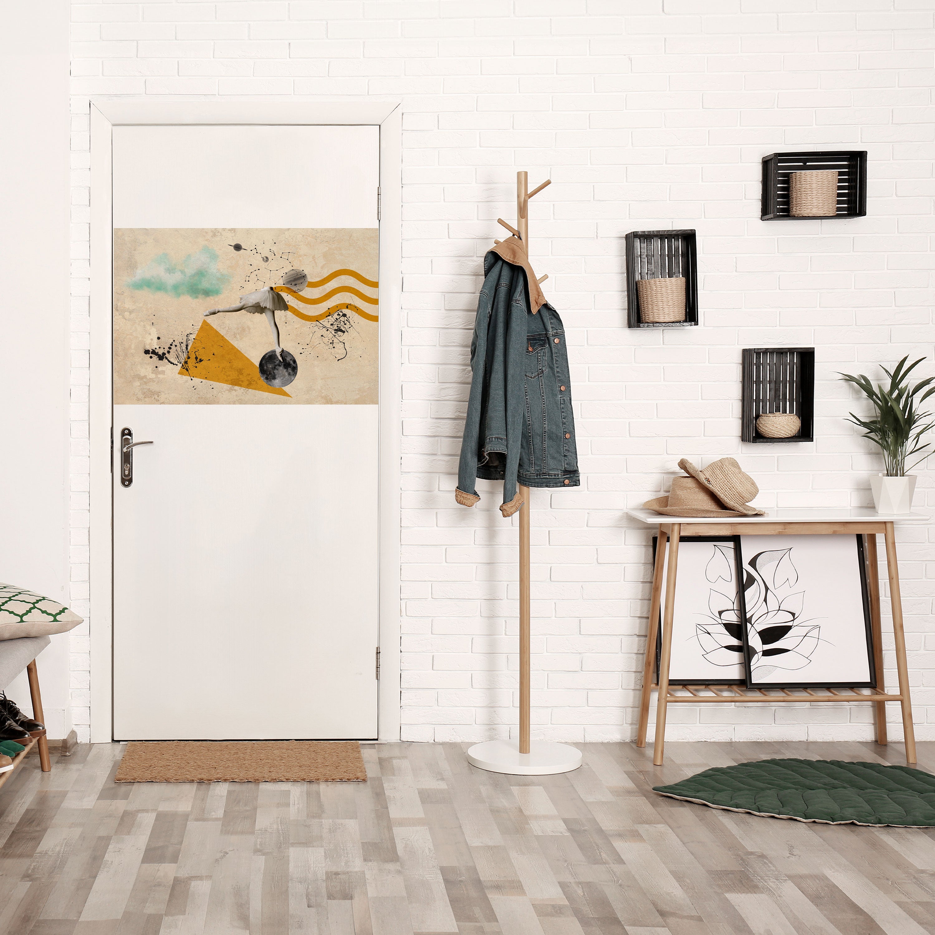 SHAPES OF BALLERINA Peel and Stick Horizontal Poster