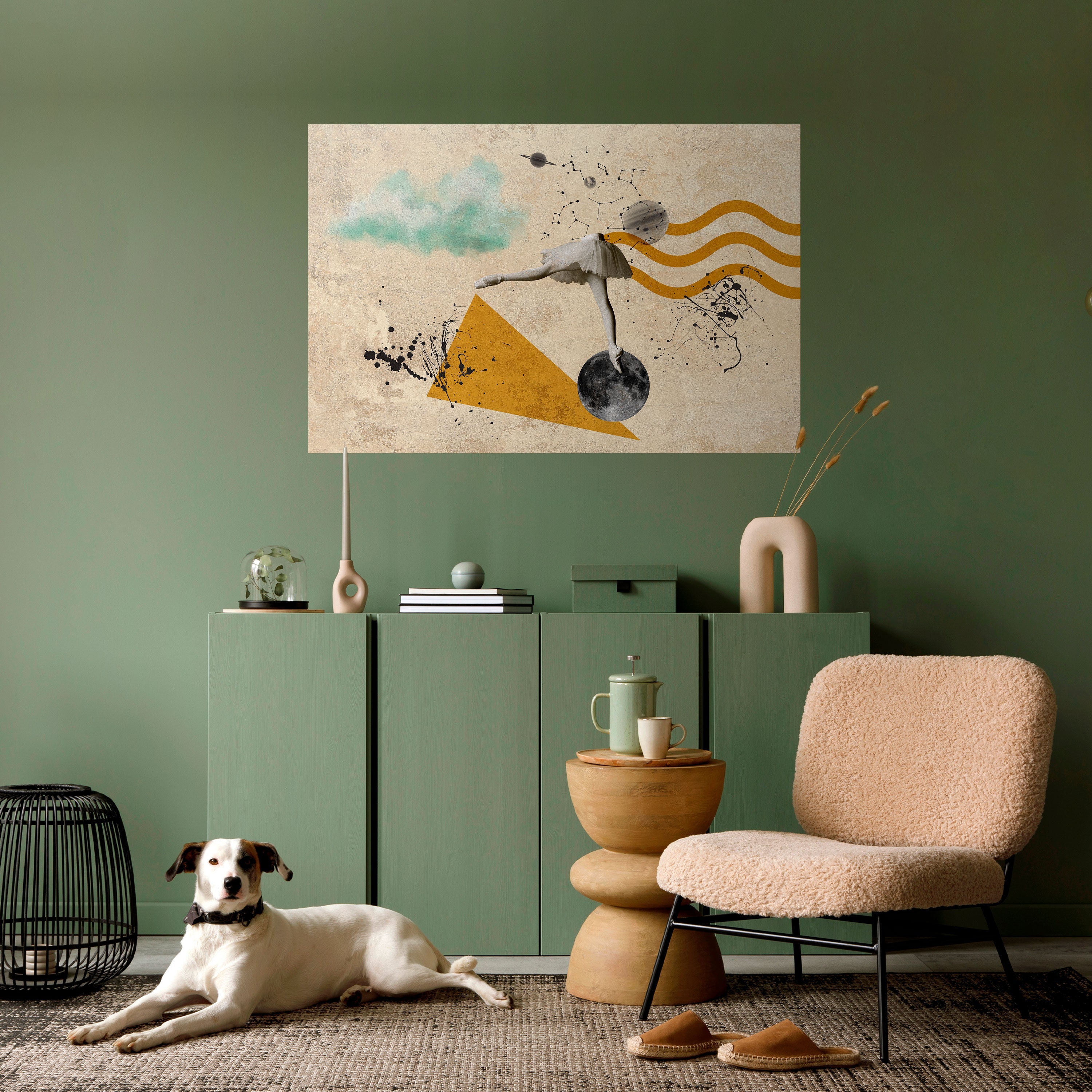 SHAPES OF BALLERINA Peel and Stick Horizontal Poster