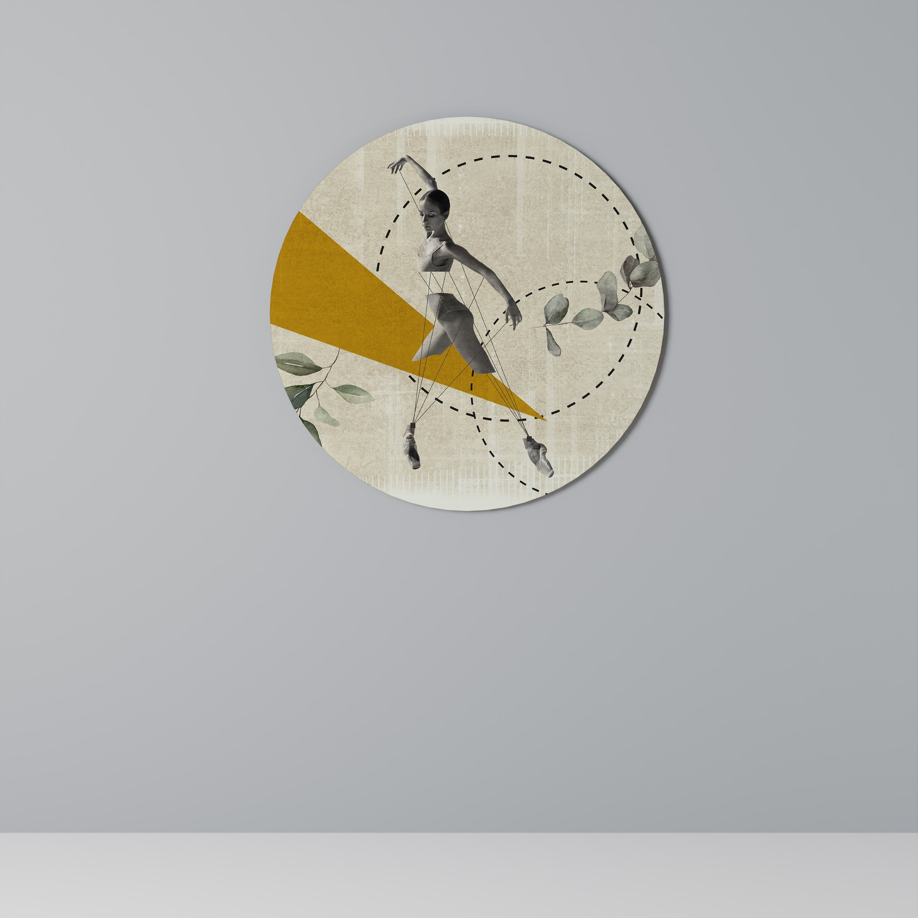 TRIANGLE MOVEMENT Round Wall Art