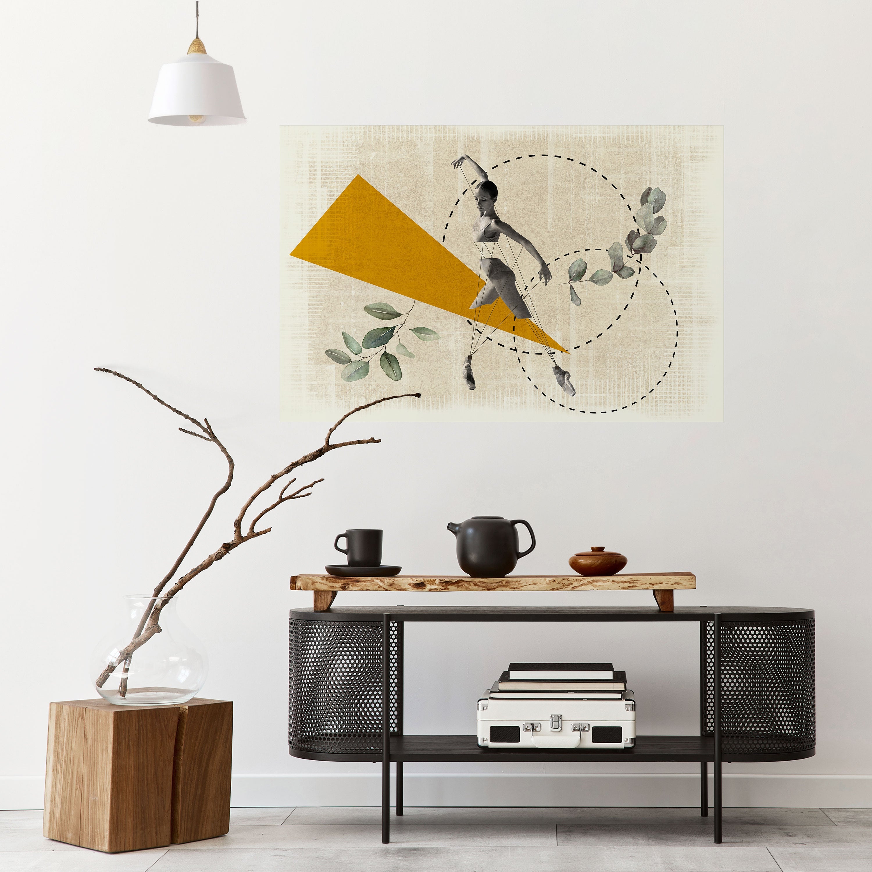 TRIANGLE MOVEMENT Peel and Stick Horizontal Poster