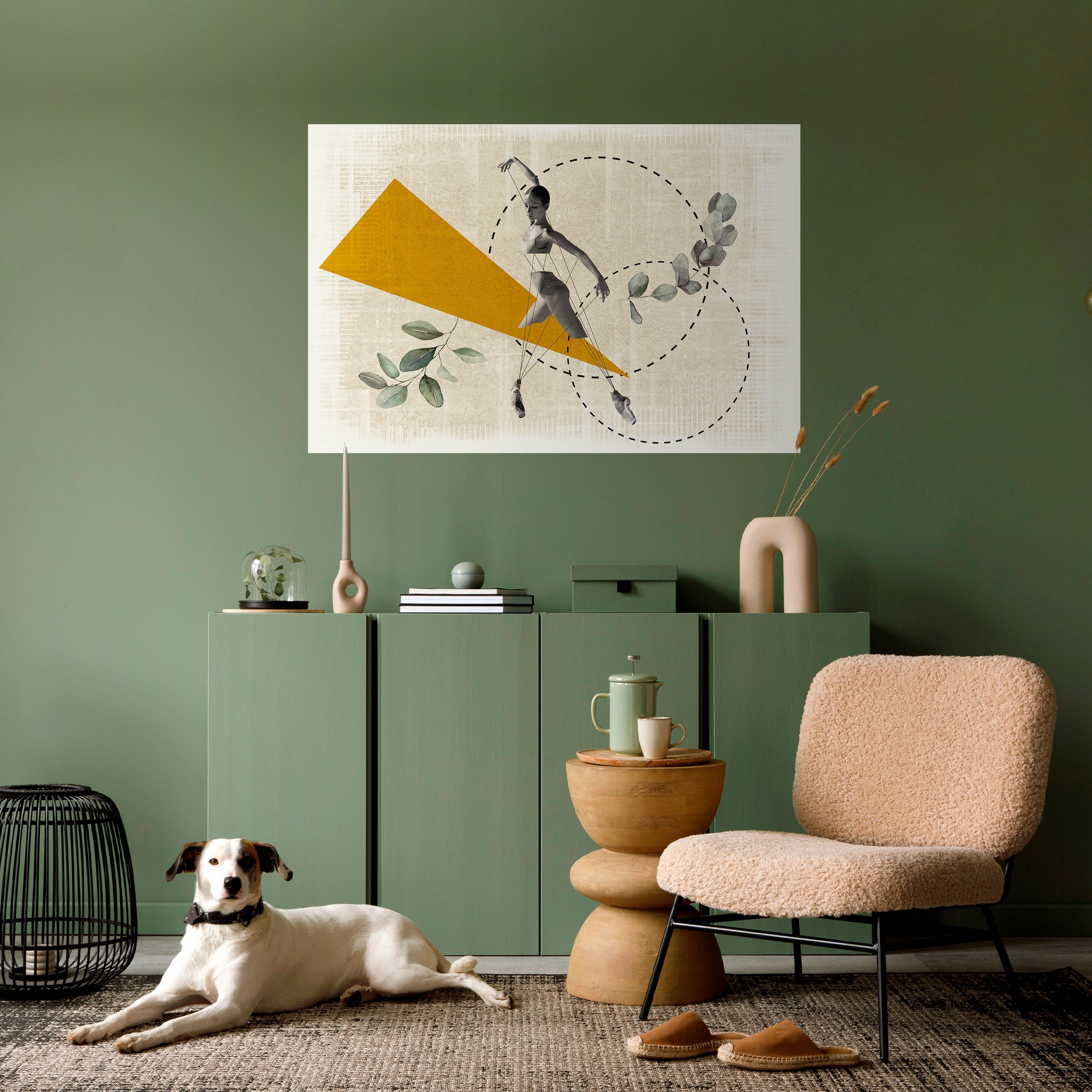 TRIANGLE MOVEMENT Peel and Stick Horizontal Poster