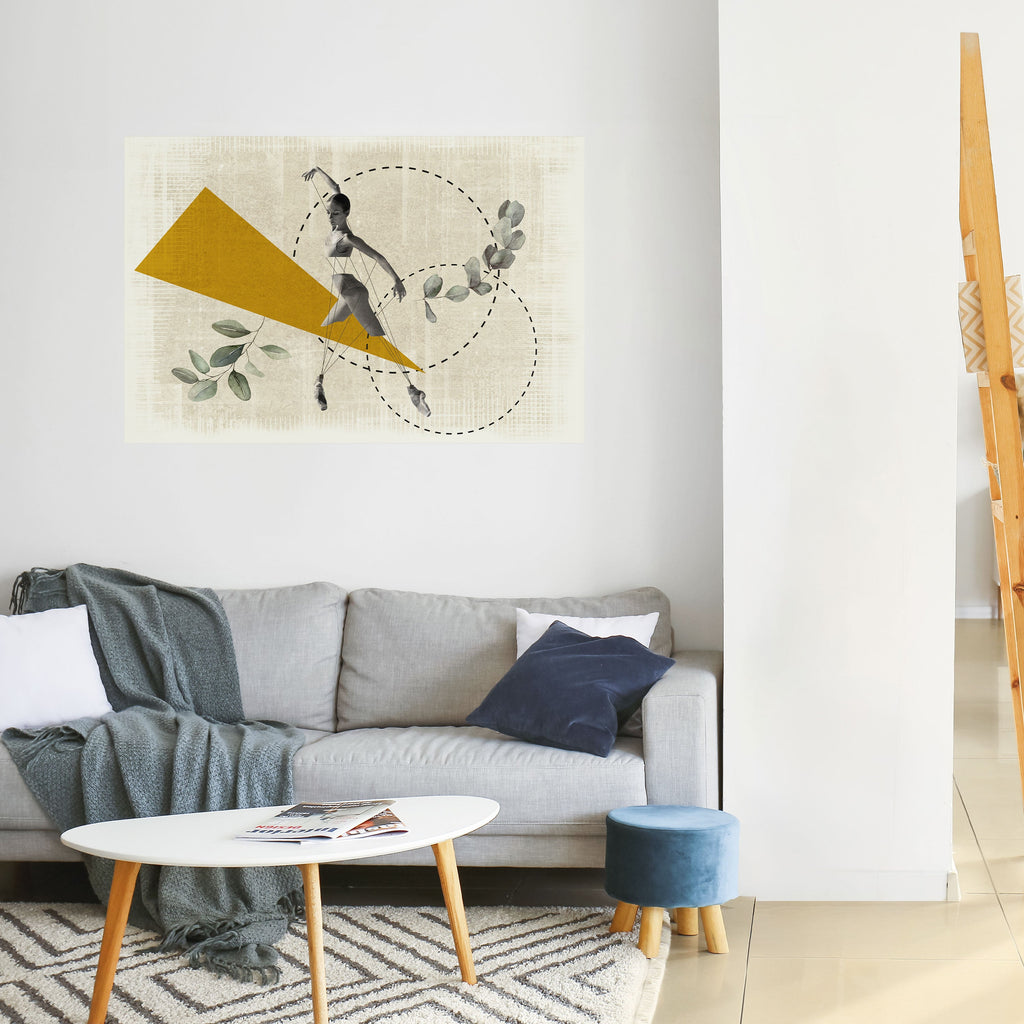 Affiche horizontale autocollante MOUVEMENT TRIANGLE