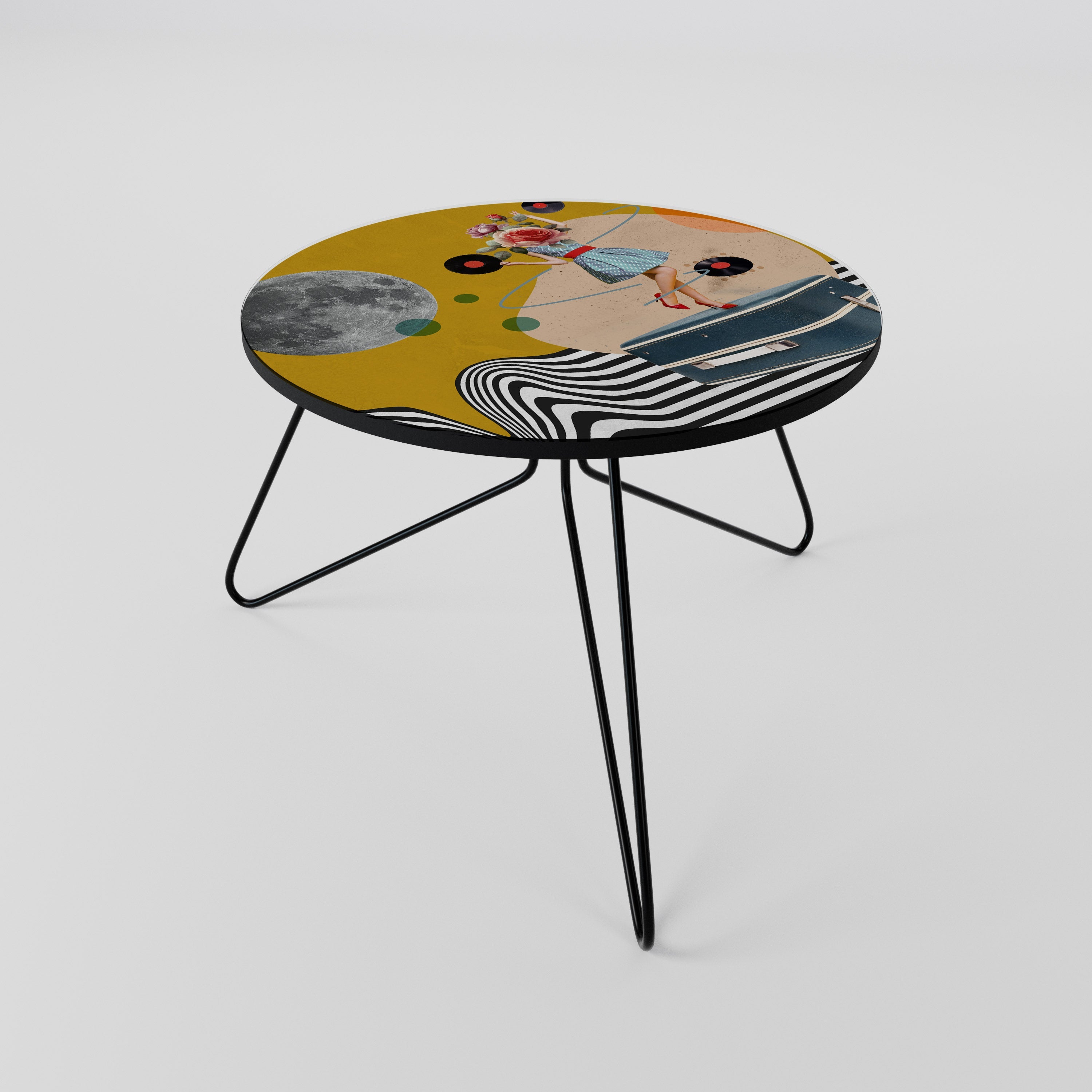 Table basse VINYLE RETROSPECTION 60