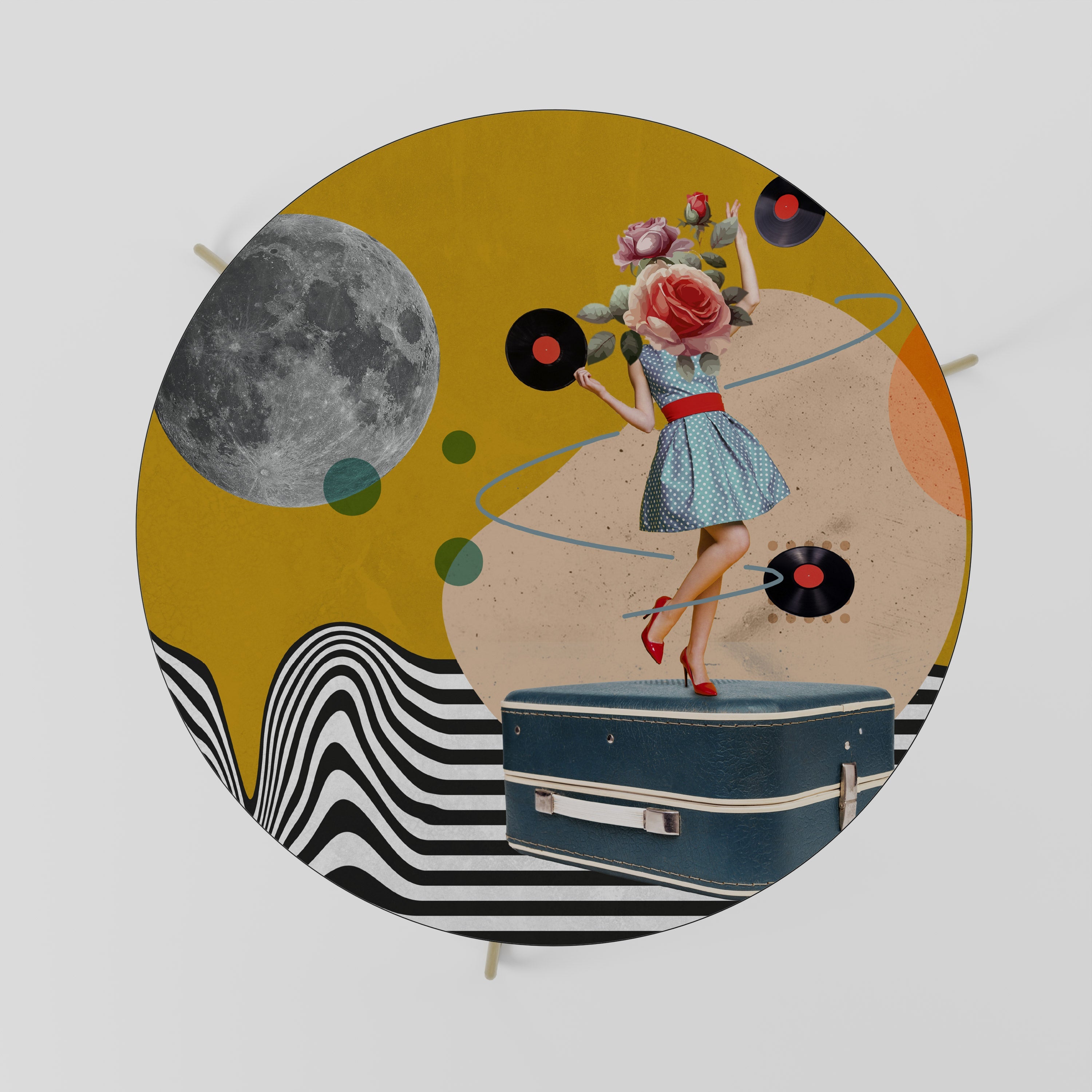 Table basse VINYLE RETROSPECTION 69