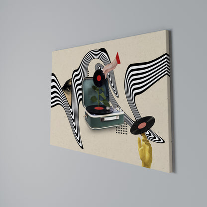 VINYL VARIATION Horizontal Canvas Print
