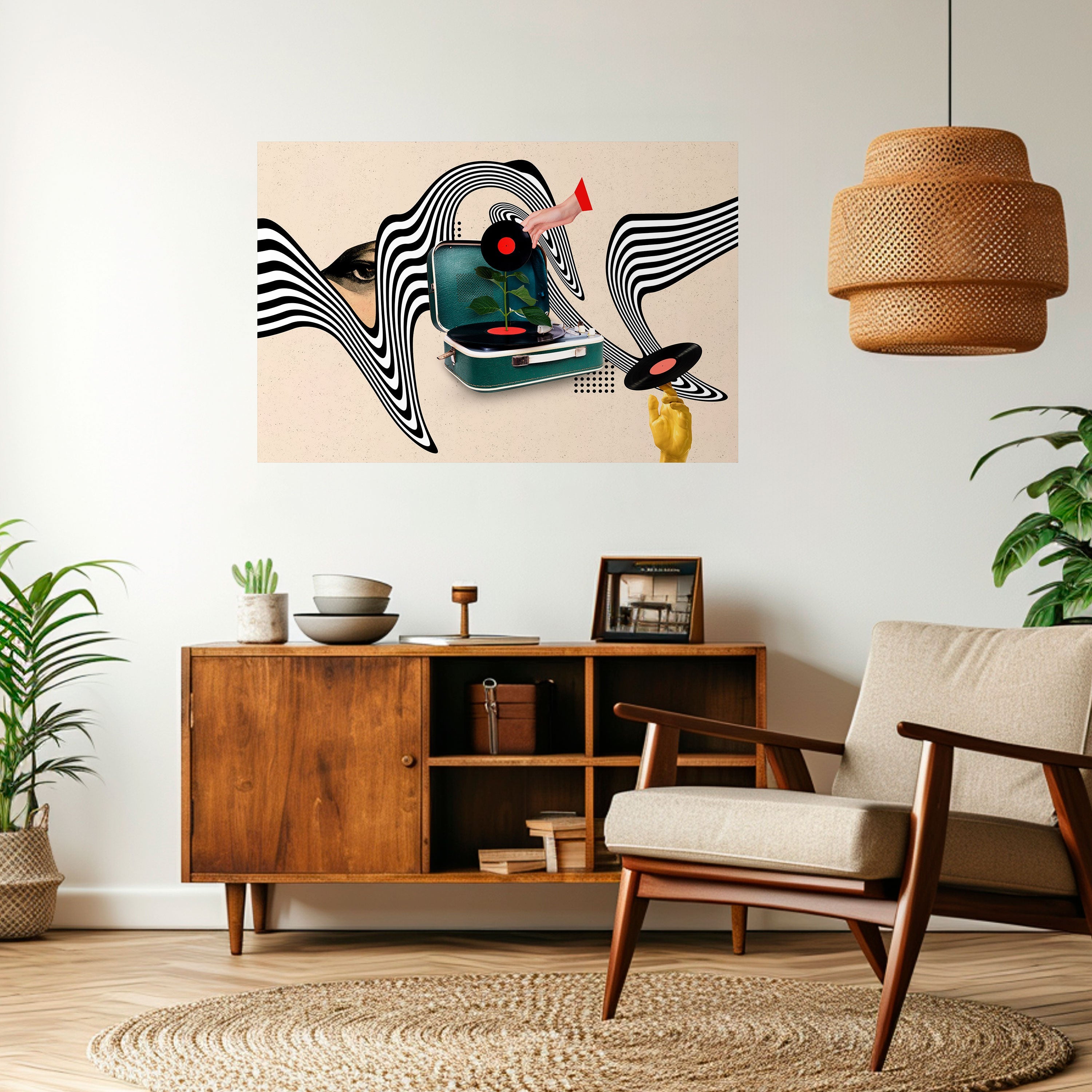 VINYL VARIATION Peel and Stick Horizontal Poster