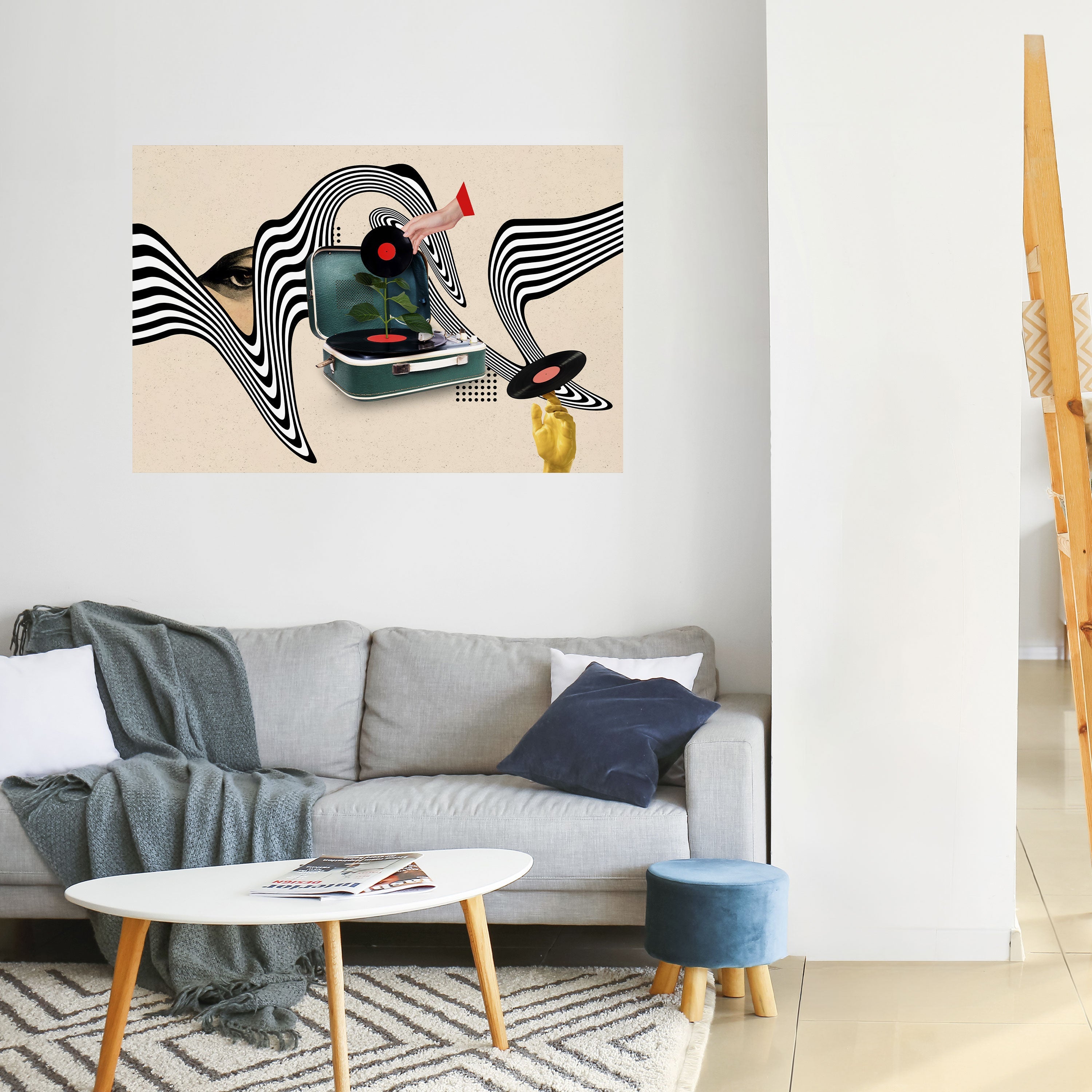 VINYL VARIATION Peel and Stick Horizontal Poster