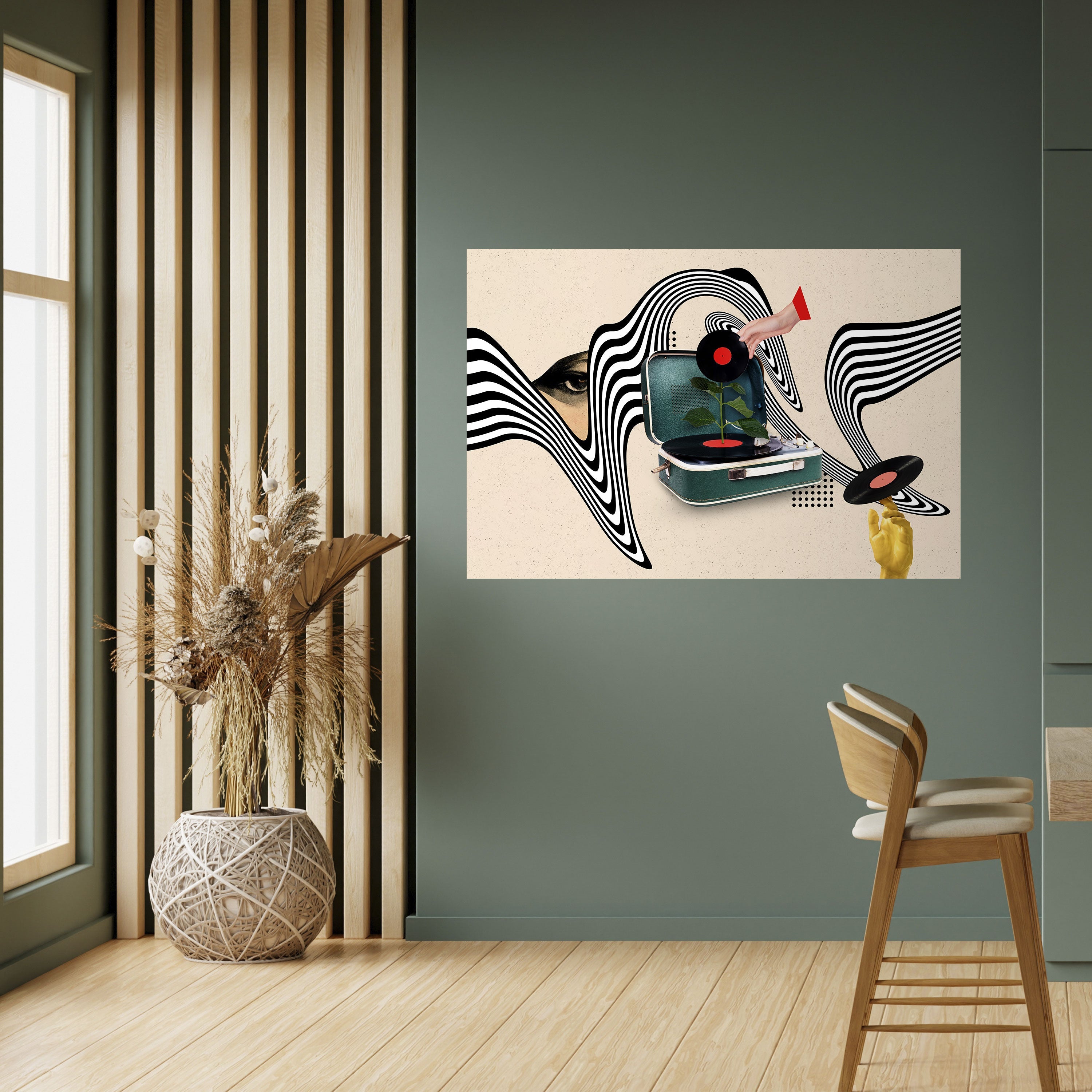 VINYL VARIATION Peel and Stick Horizontal Poster