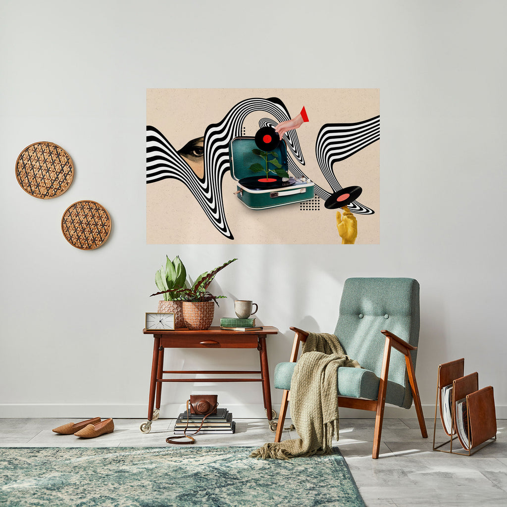 Affiche horizontale autocollante VARIATION VINYLE