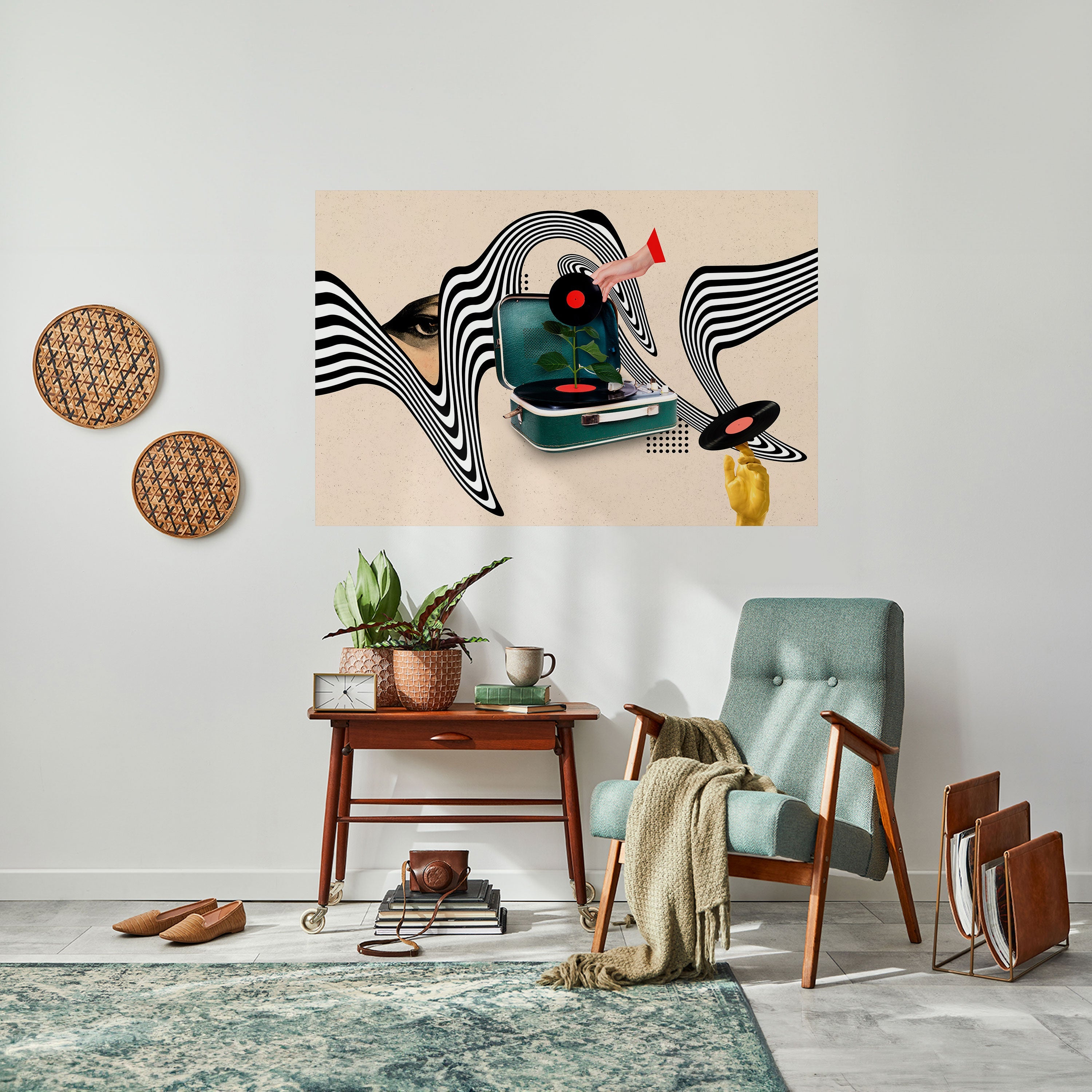 VINYL VARIATION Peel and Stick Horizontal Poster