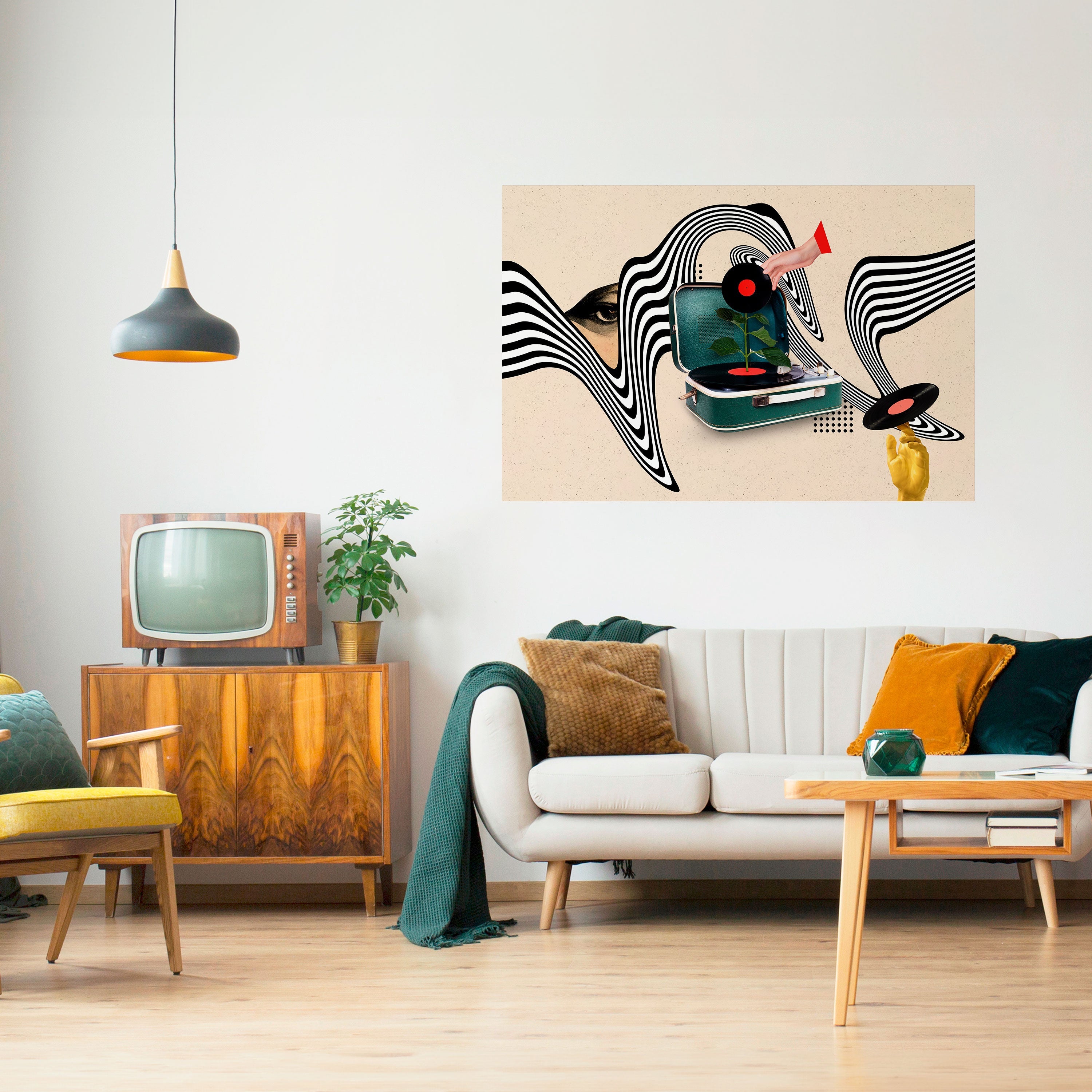 VINYL VARIATION Peel and Stick Horizontal Poster