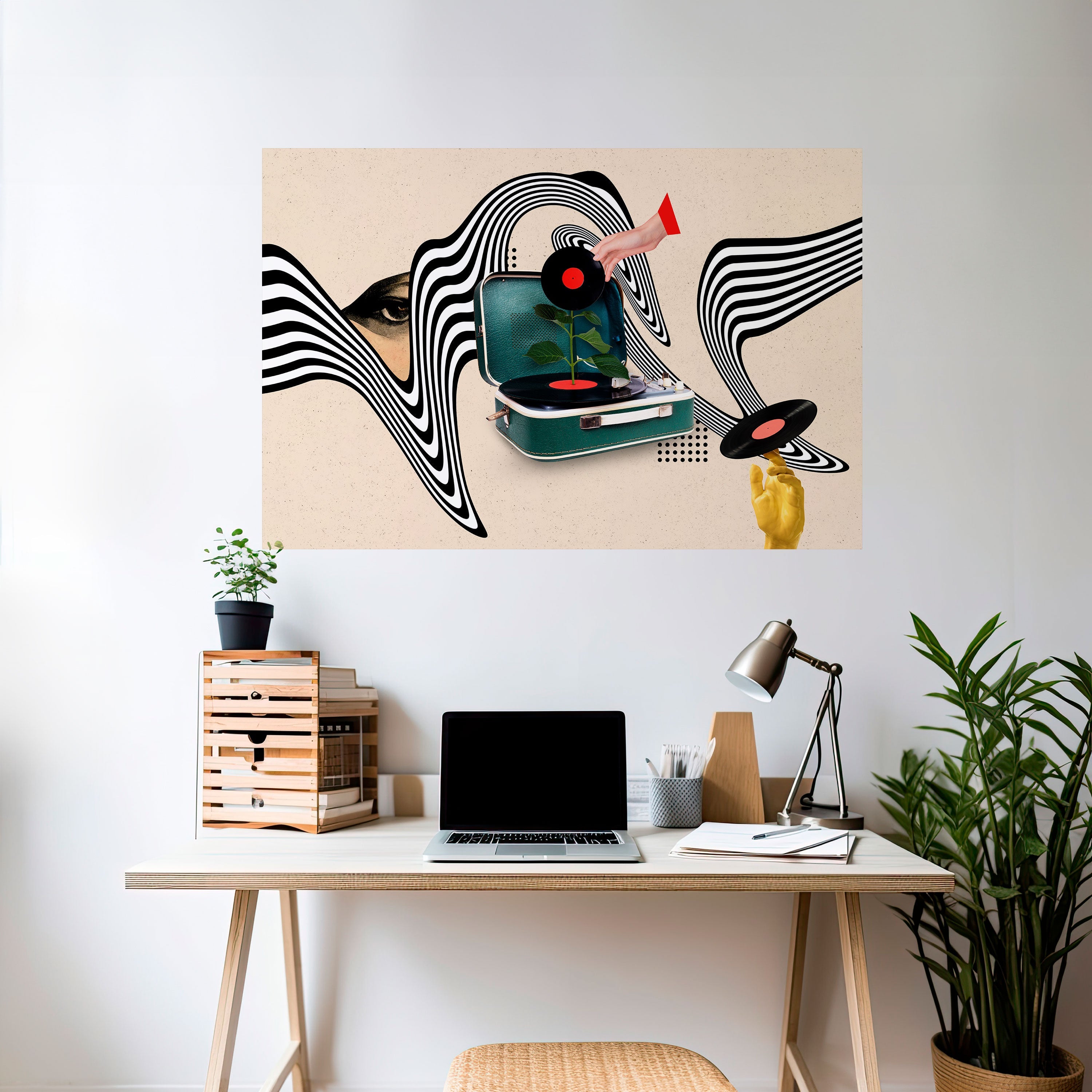 VINYL VARIATION Peel and Stick Horizontal Poster