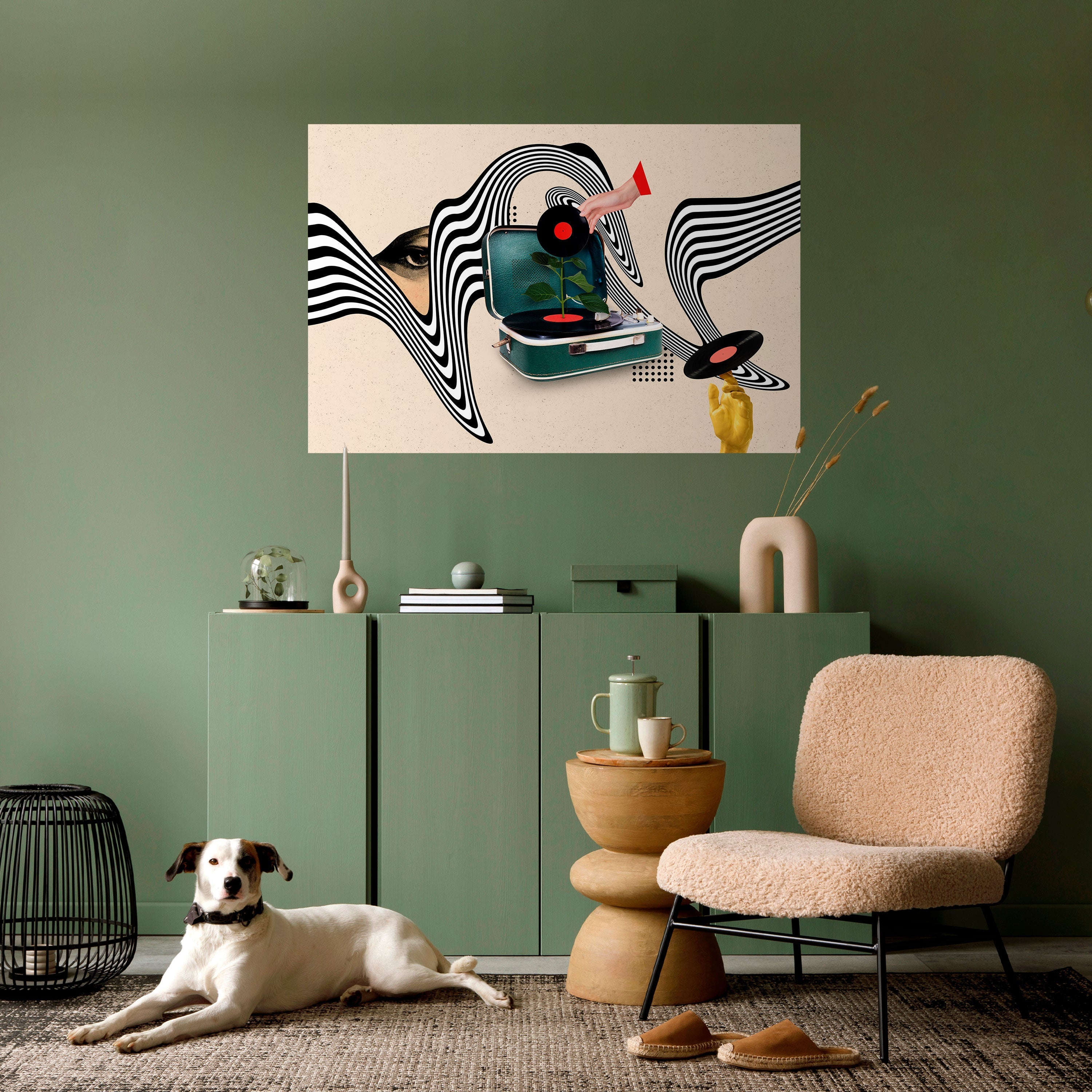 VINYL VARIATION Peel and Stick Horizontal Poster