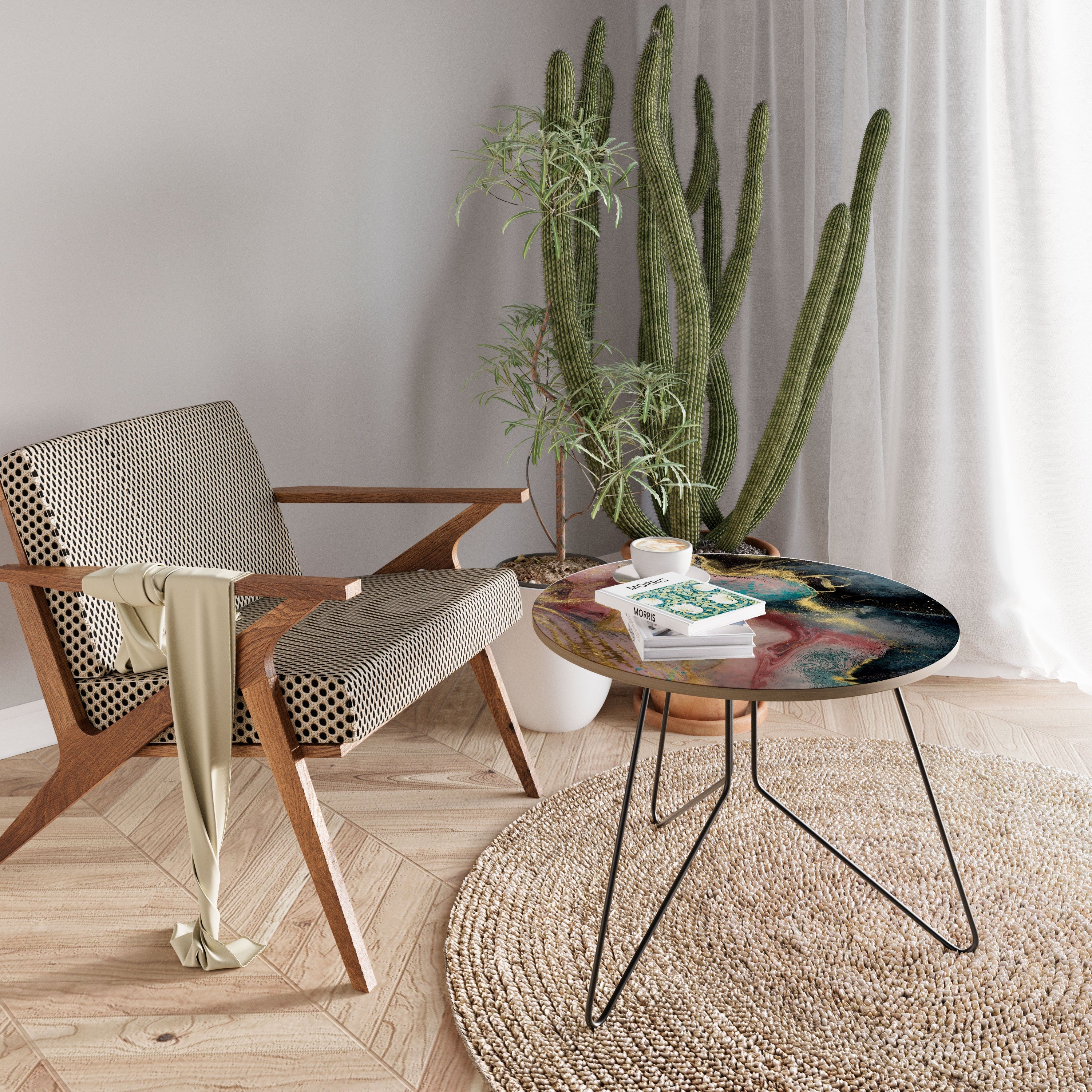 Table basse en marbre terreux 69