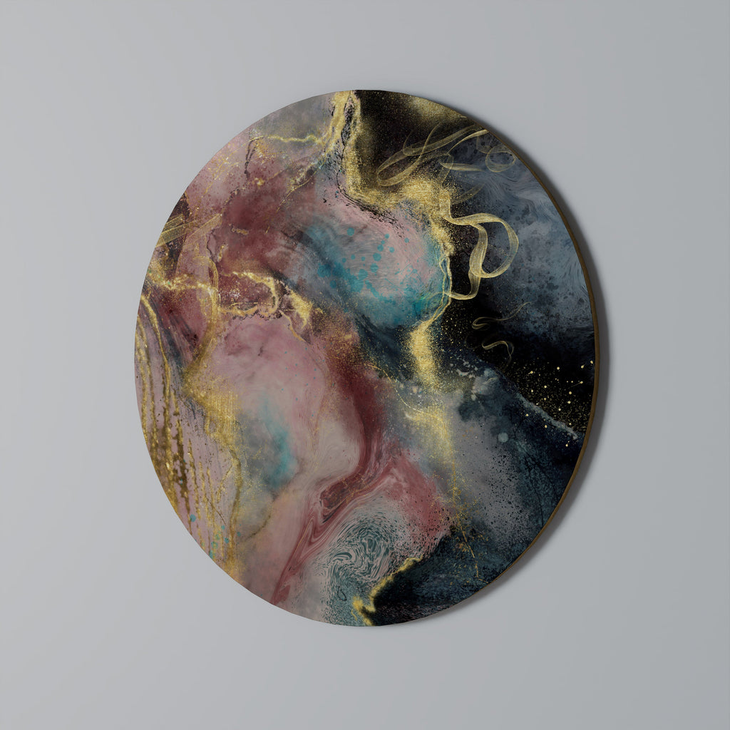 EARTHY MARBLE Round Wall Art